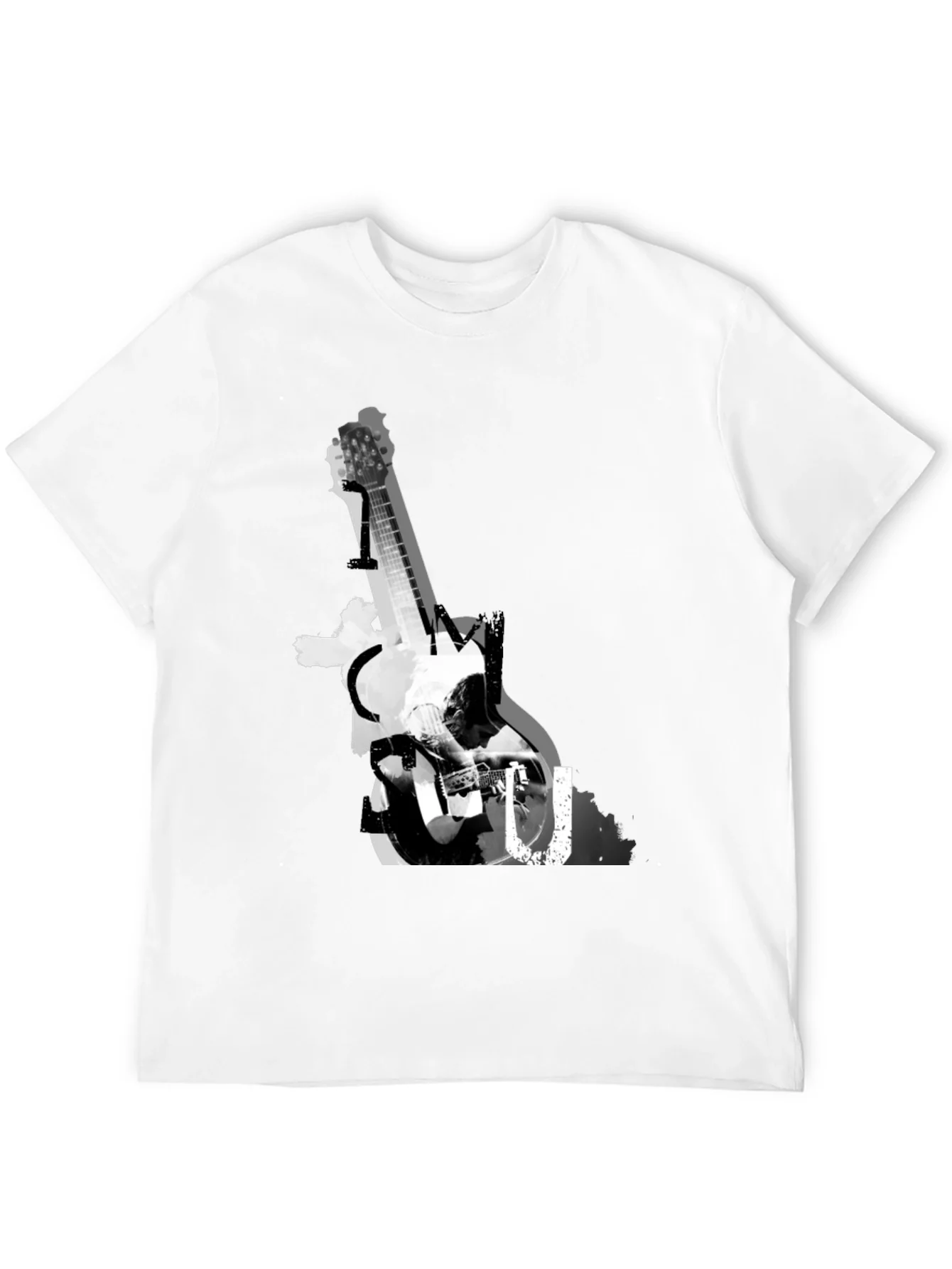Rebbecca Guitar Graphic Print Tee - Black