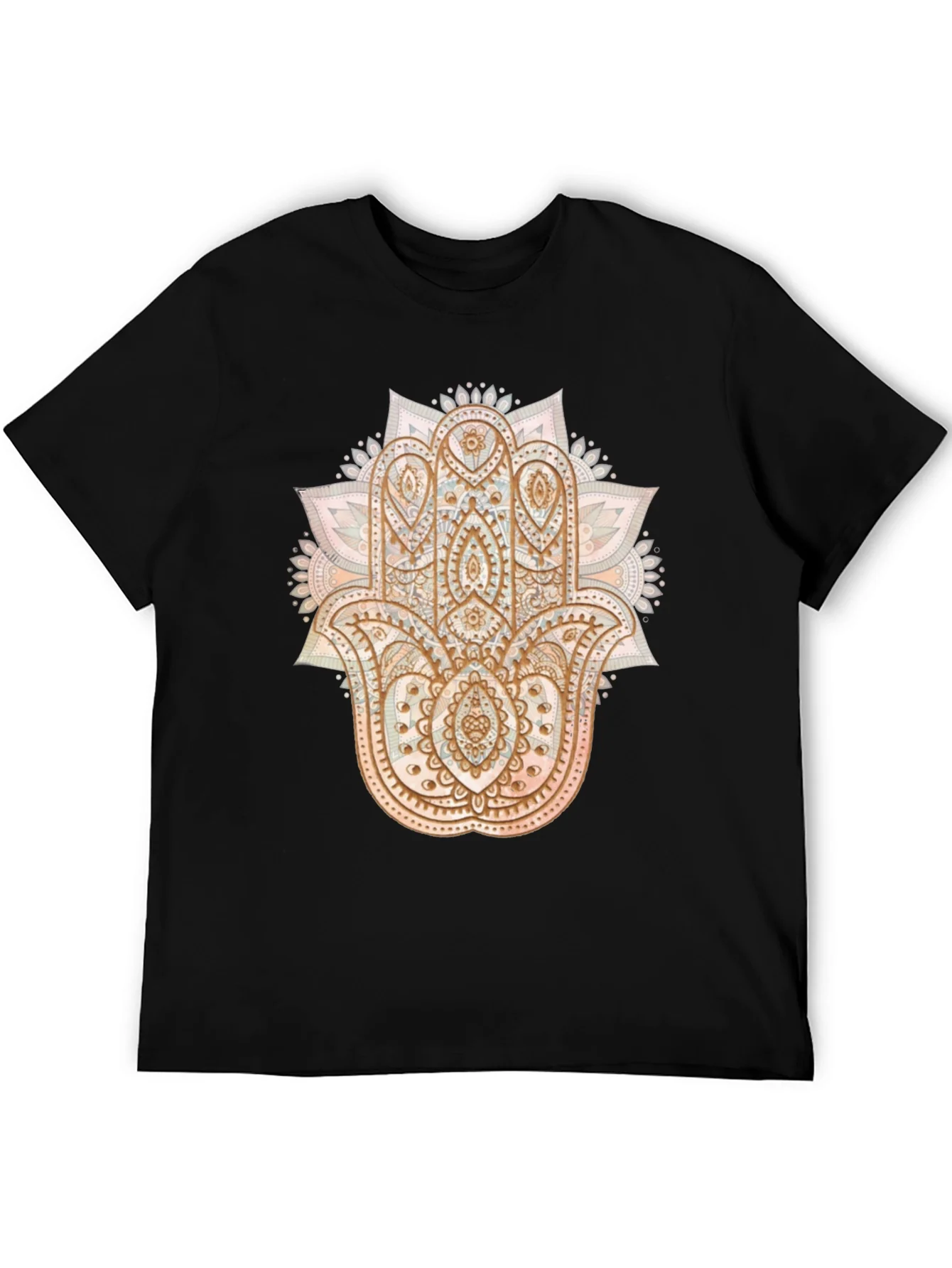 Rebbecca Hamsa Hand Graphic Tee - Boho Style