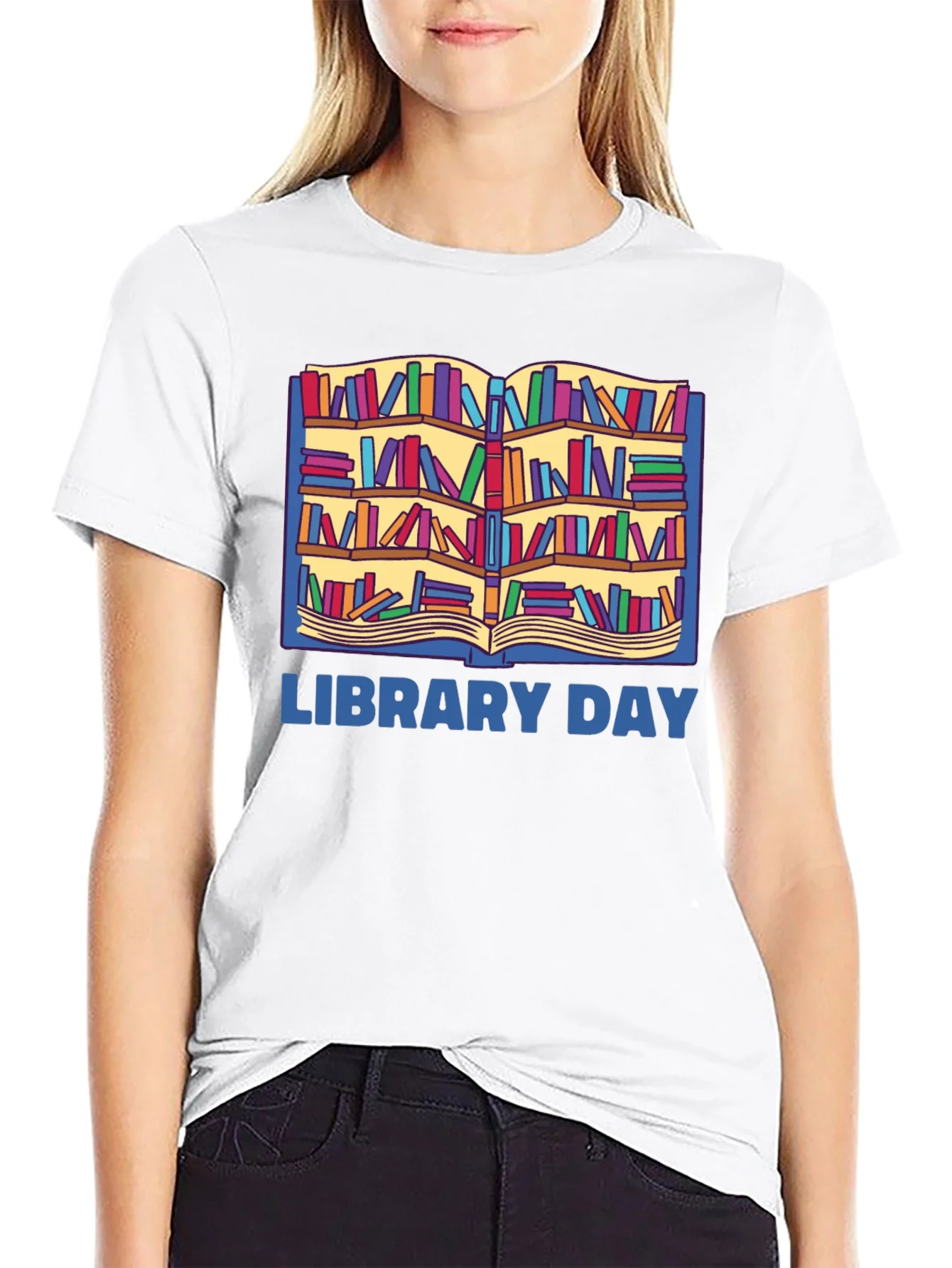 Rebbecca Library Day T-Shirt - Book Lover Tee