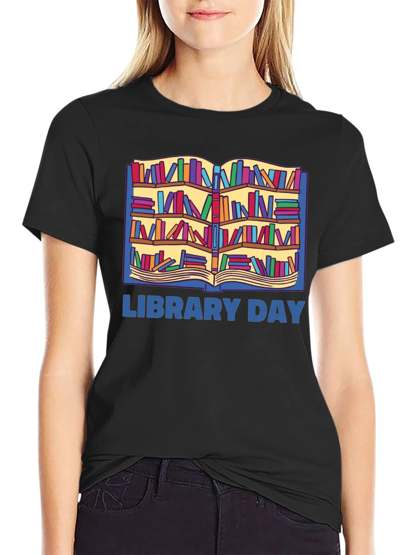 Rebbecca Library Day T-Shirt - Book Lover Tee