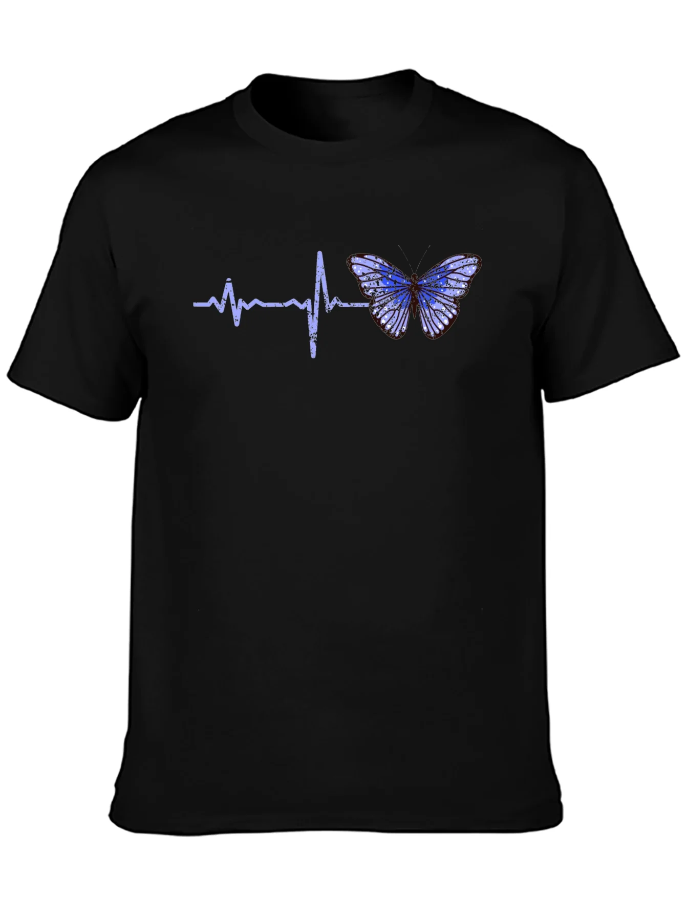 Rebbecca Heartbeat Butterfly Graphic Tee - Black T-Shirt