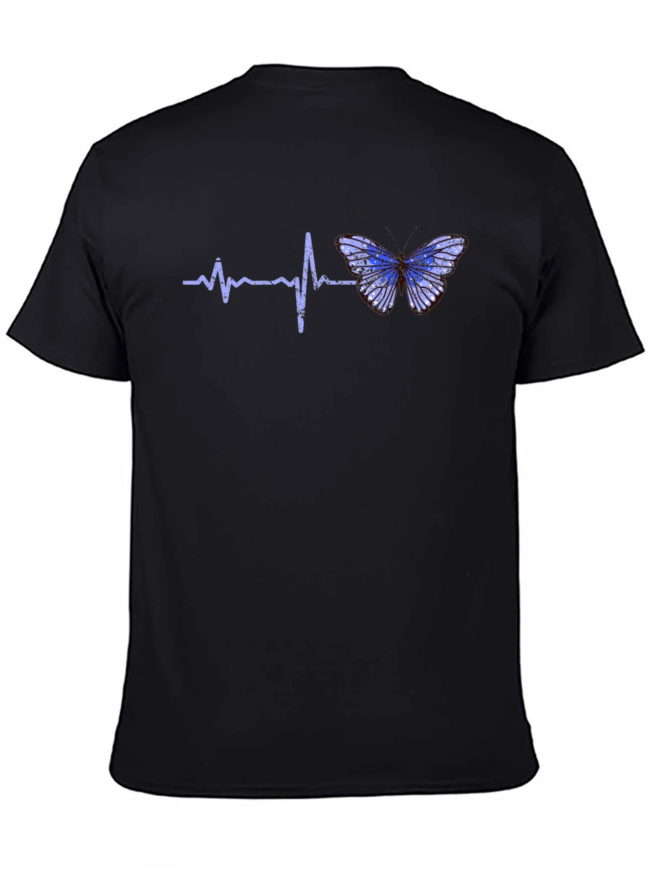 Rebbecca Heartbeat Butterfly Graphic Tee - Black T-Shirt