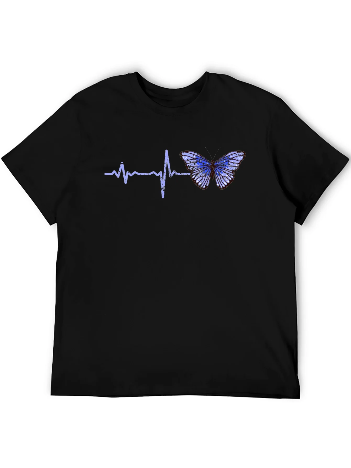 Rebbecca Heartbeat Butterfly Graphic Tee - Black T-Shirt
