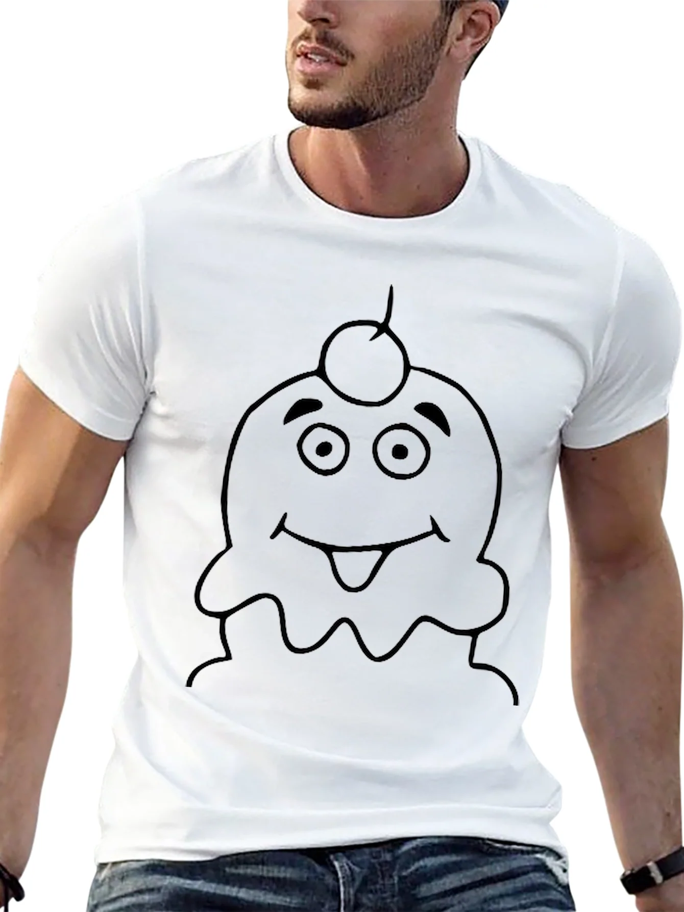 Rebbecca Cartoon Ice Cream Character Graphic Tee