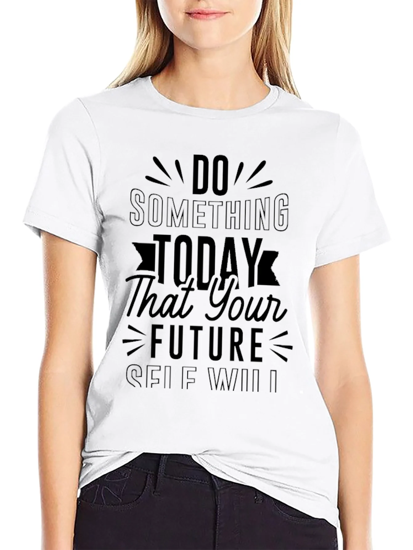 Rebbecca Inspirational Quote Black Graphic T-Shirt