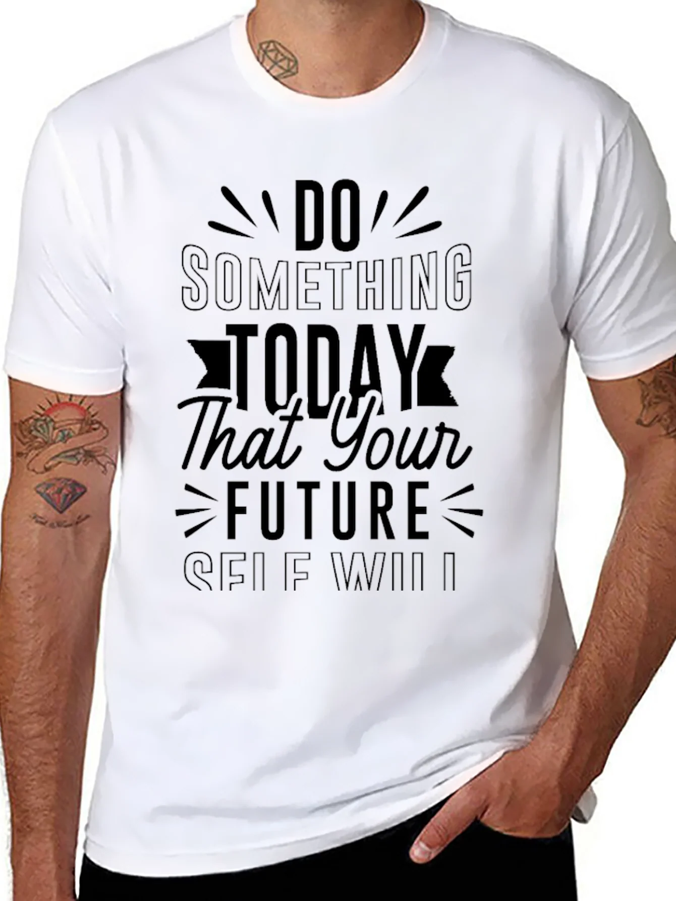 Rebbecca Inspirational Quote Black Graphic T-Shirt