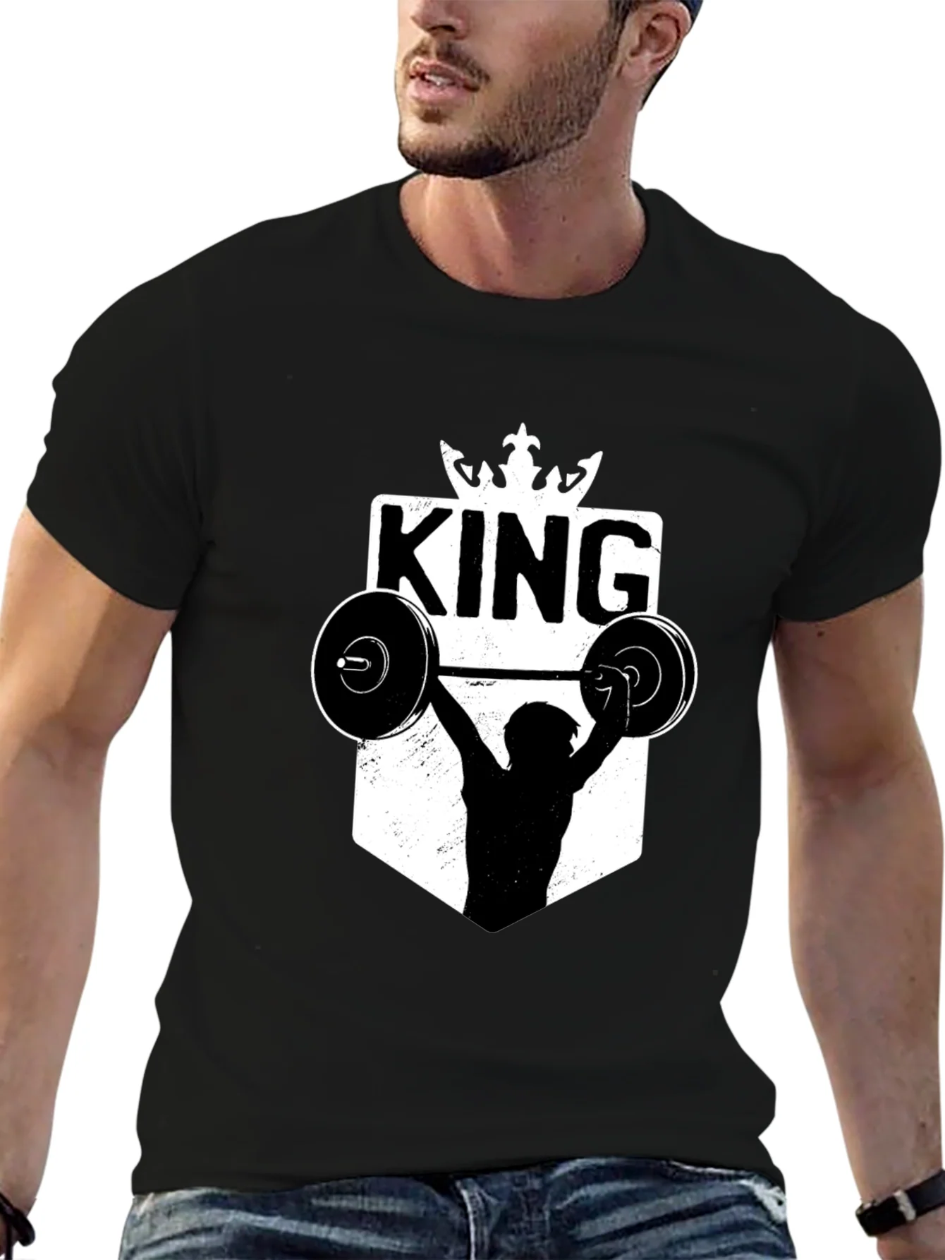 Rebbecca King Weightlifting Graphic T-Shirt - Black