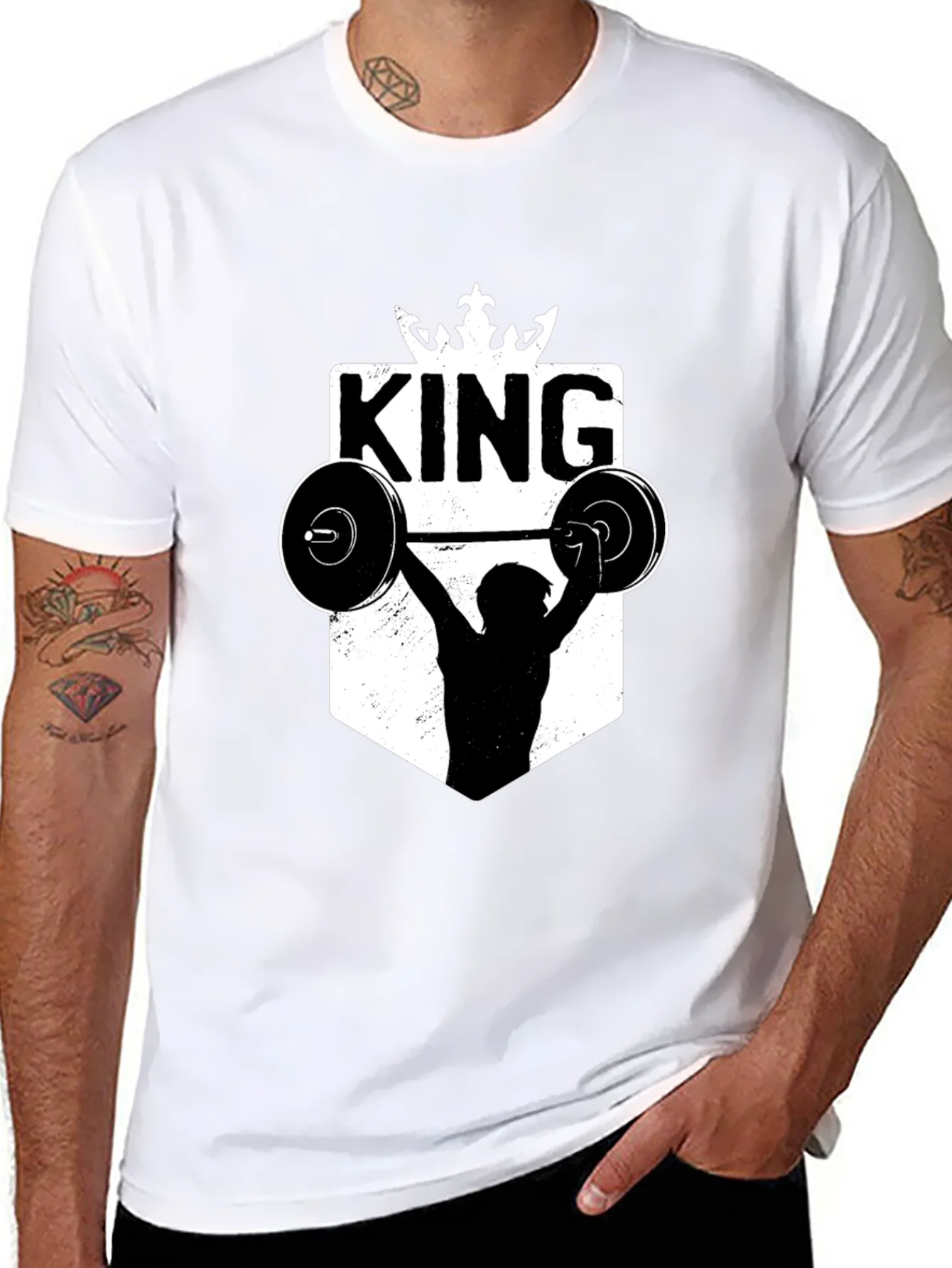 Rebbecca King Weightlifting Graphic T-Shirt - Black