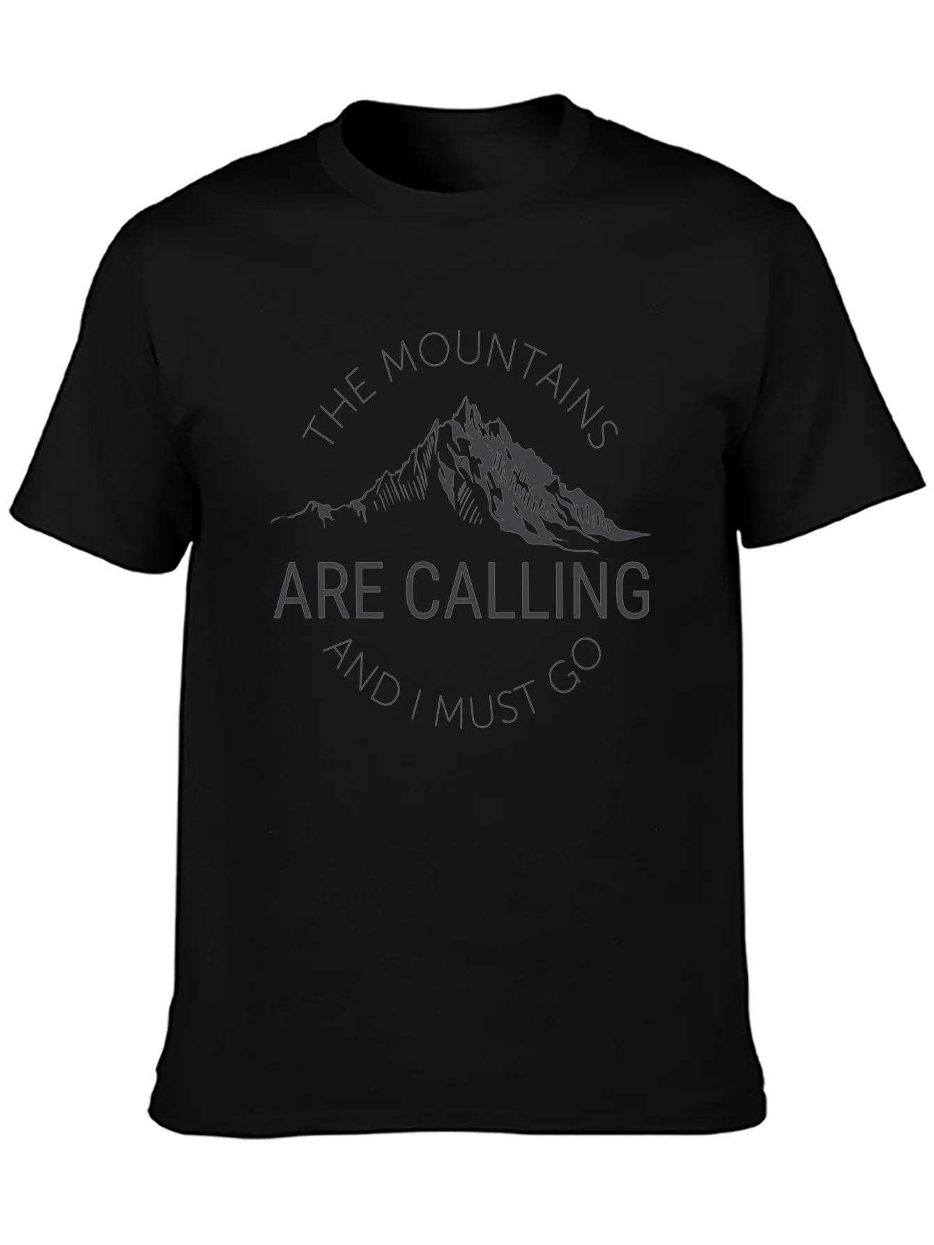 Camiseta Negra: Las Monta?as Llaman