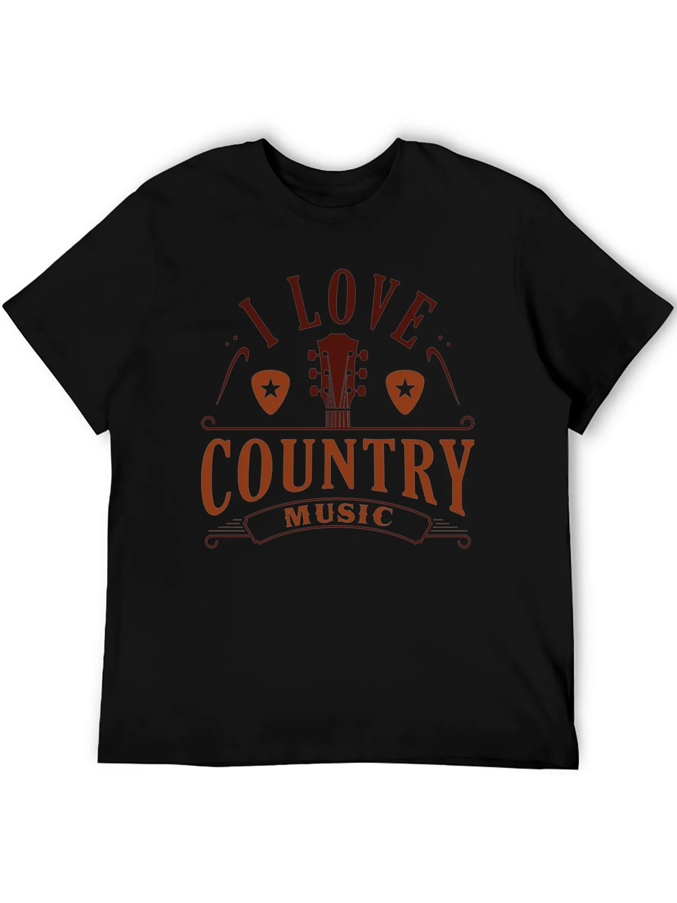 Camiseta Negra I Love Country Music