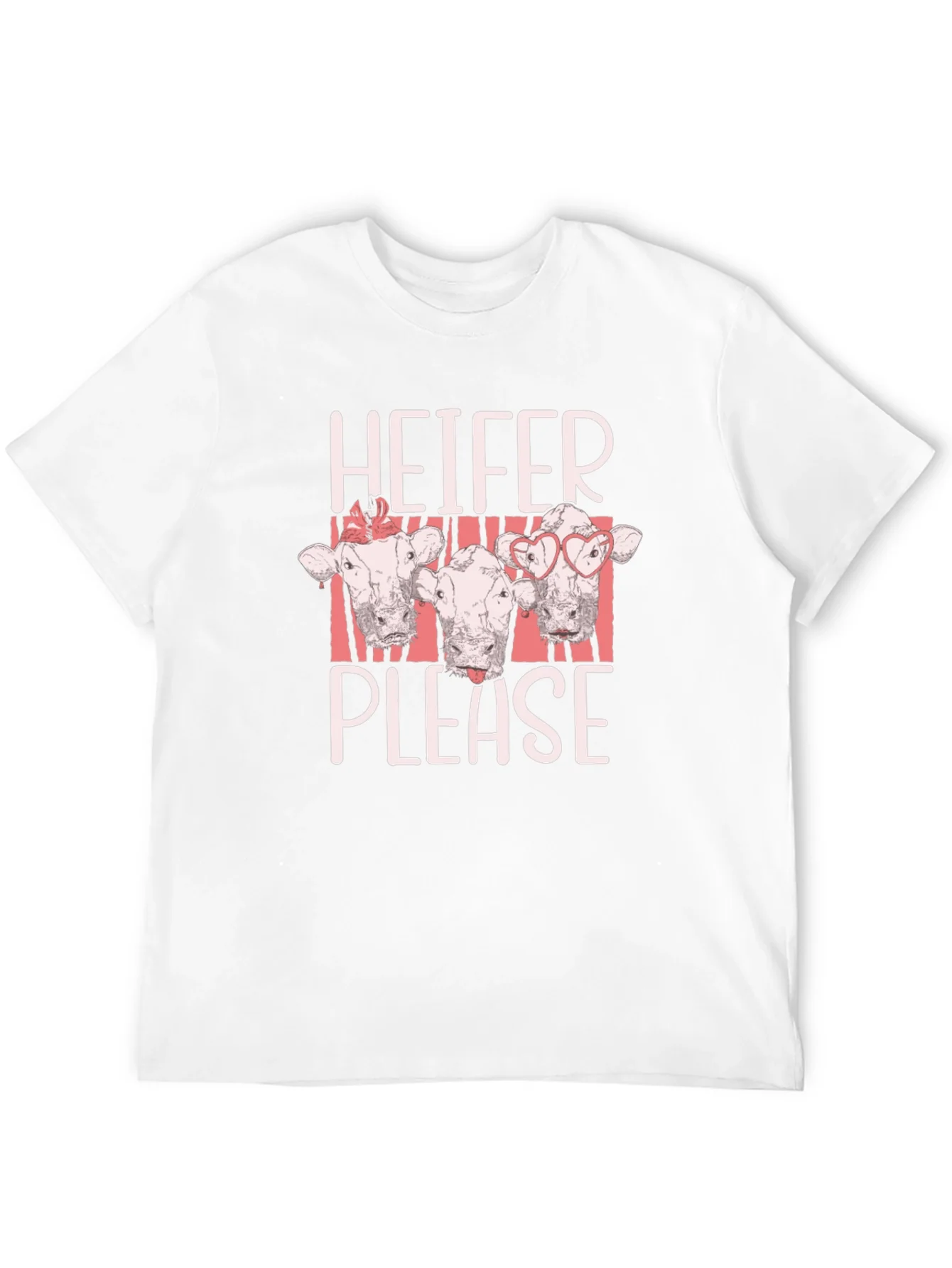 Camiseta Negra Heifer Please con Dise?o de Vacas