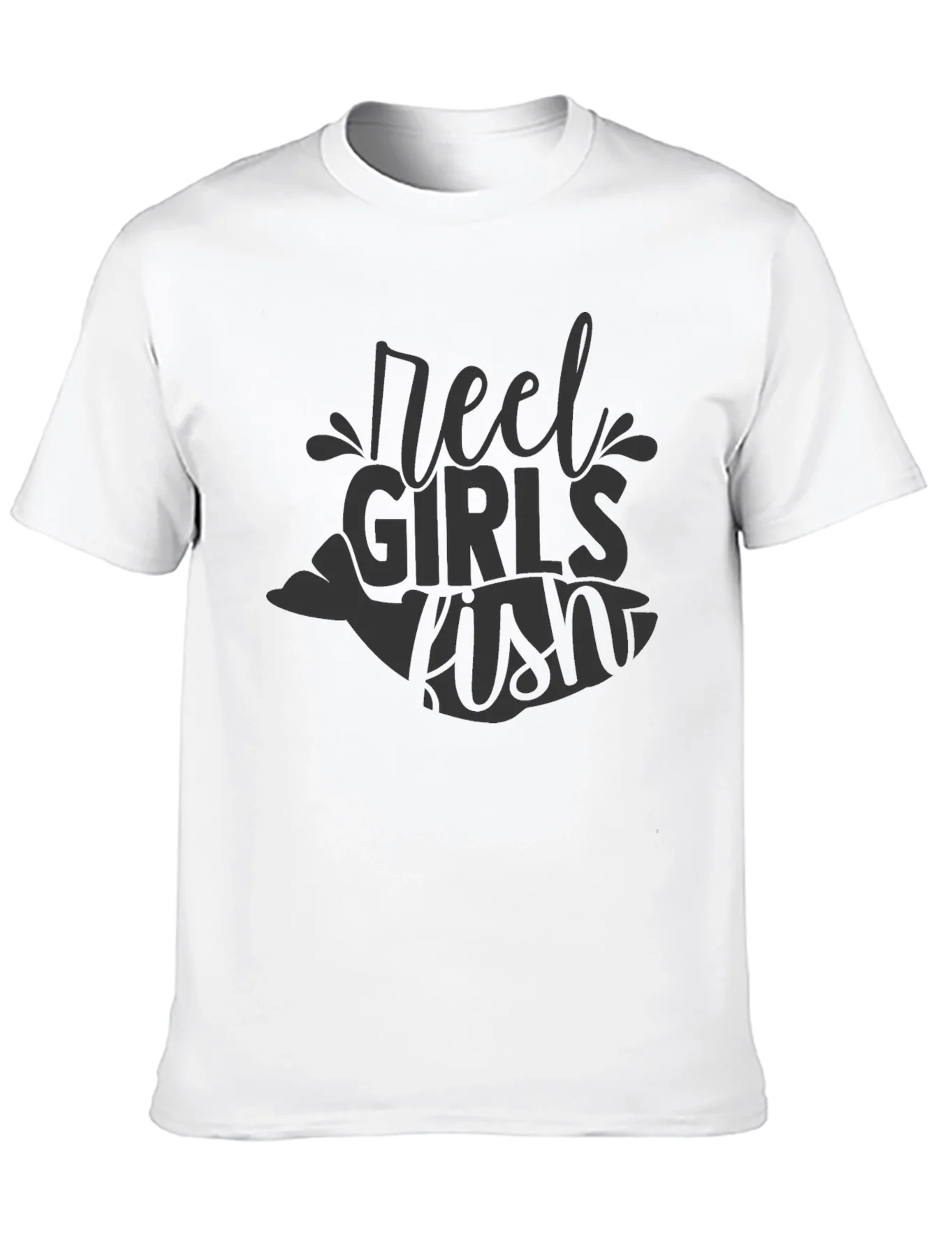 Rebbecca Reel Girls Fish Black T-Shirt