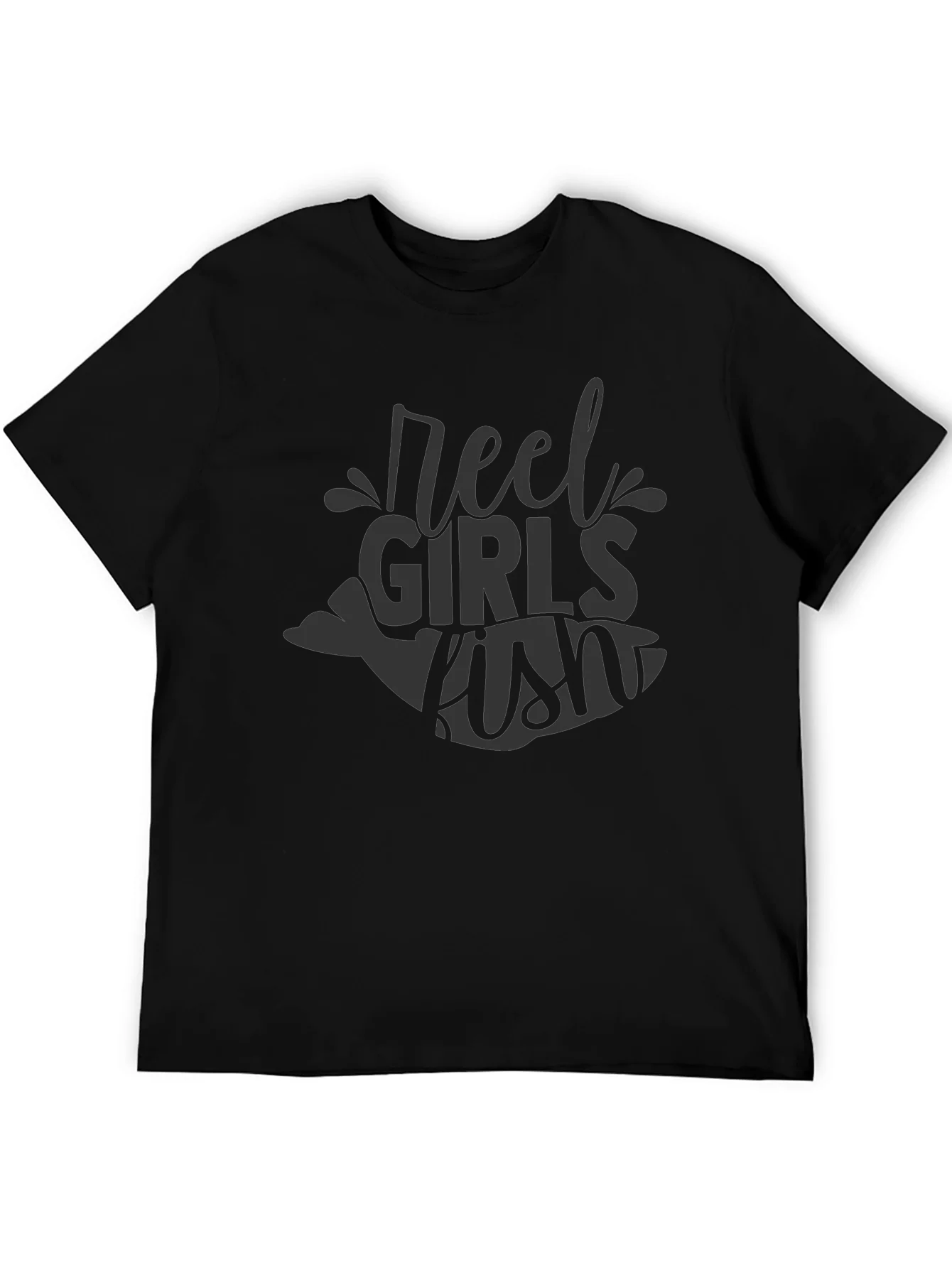 Rebbecca Reel Girls Fish Black T-Shirt
