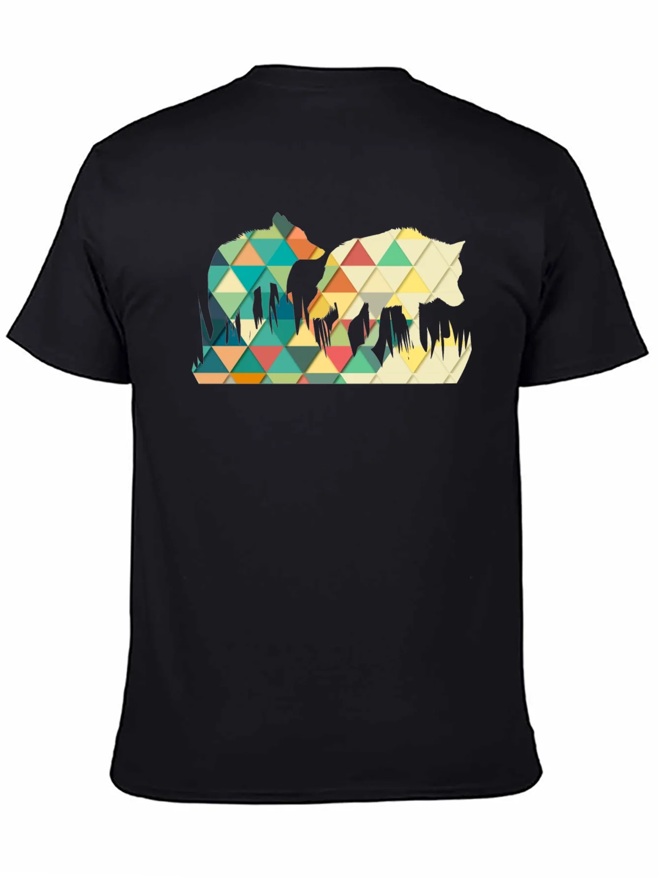 Rebbecca Geometric Wolf Graphic Tee