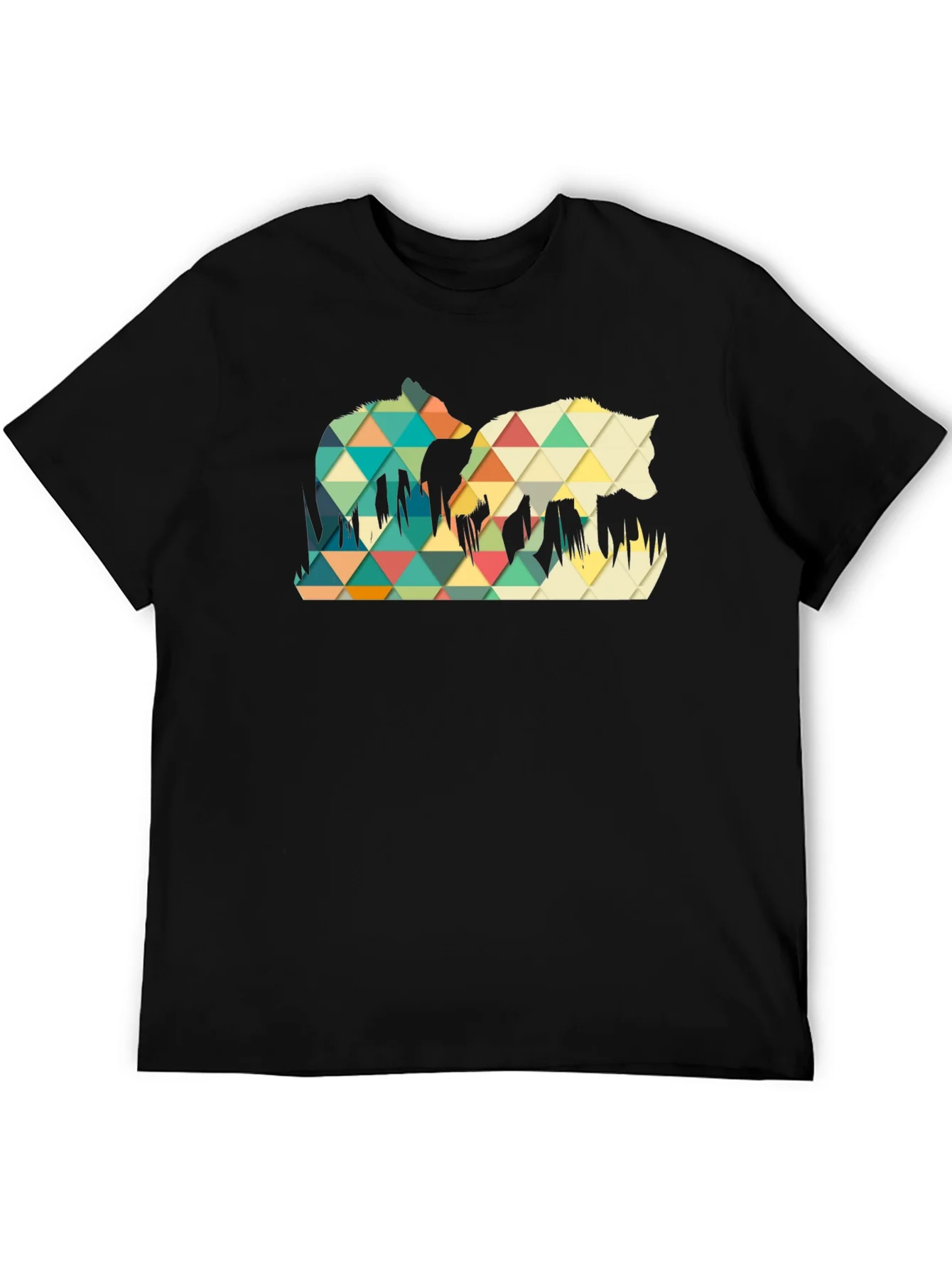 Rebbecca Geometric Wolf Graphic Tee