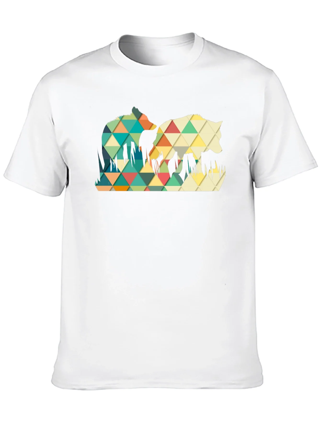 Rebbecca Geometric Wolf Graphic Tee