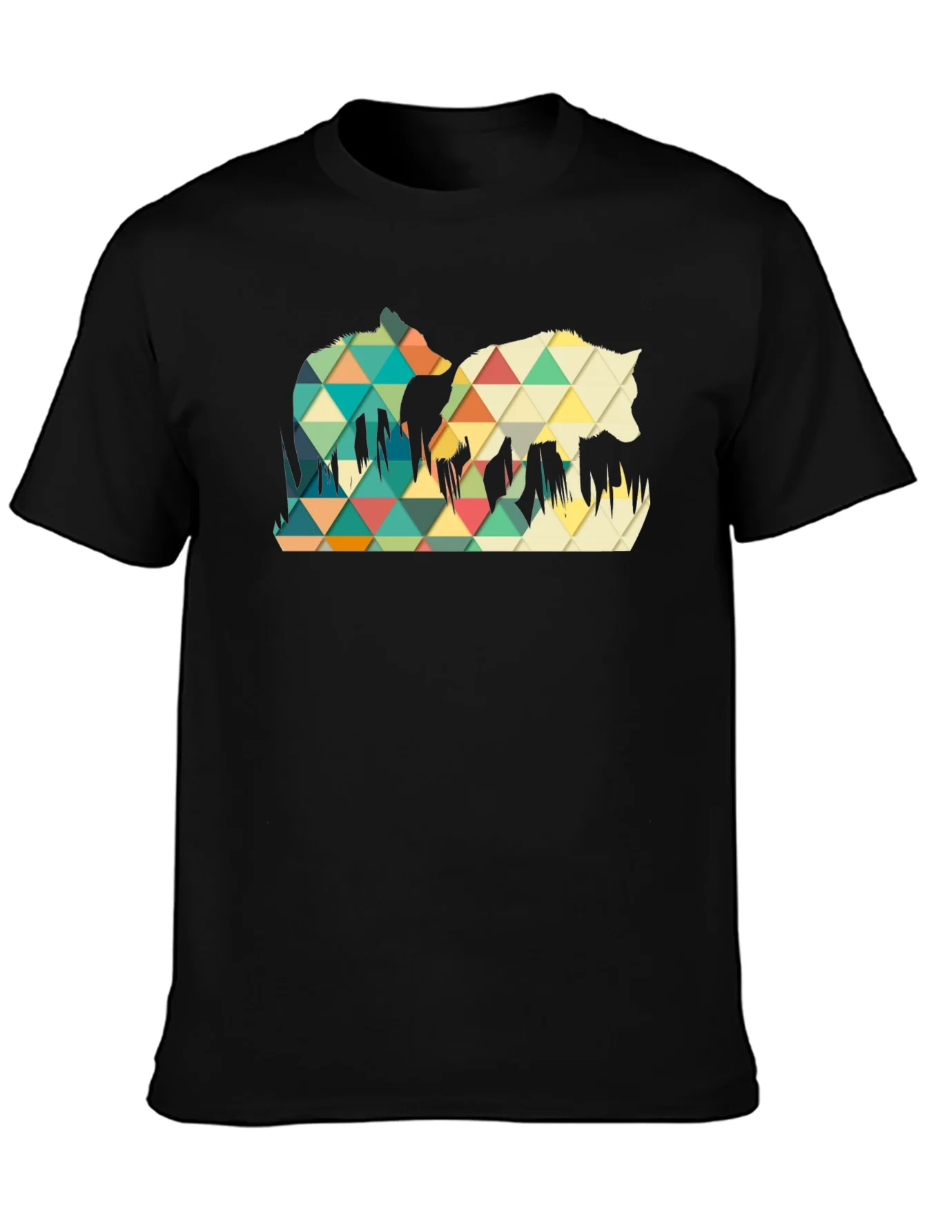 Rebbecca Geometric Wolf Graphic Tee