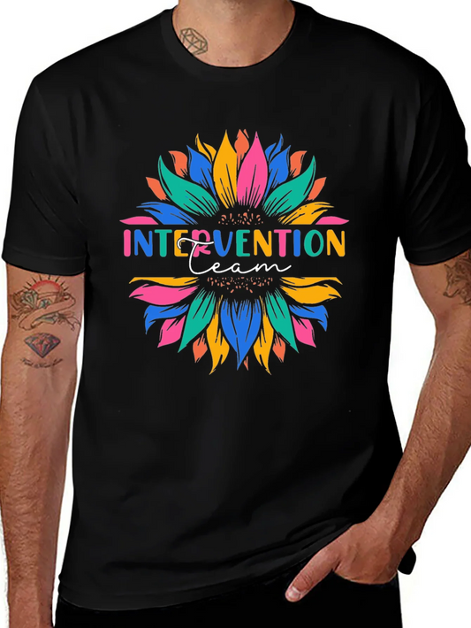 Rebbecca Intervention Team Sunflower Graphic T-Shirt