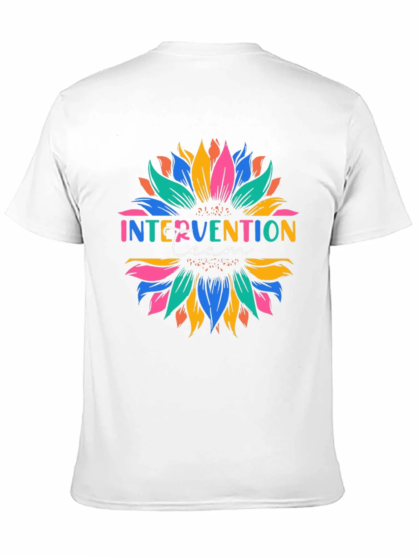 Rebbecca Intervention Team Sunflower Graphic T-Shirt