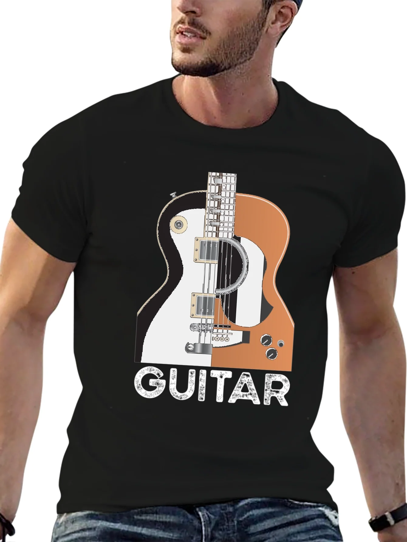 Rebbecca Guitar Graphic T-Shirt - Music Lover Tee