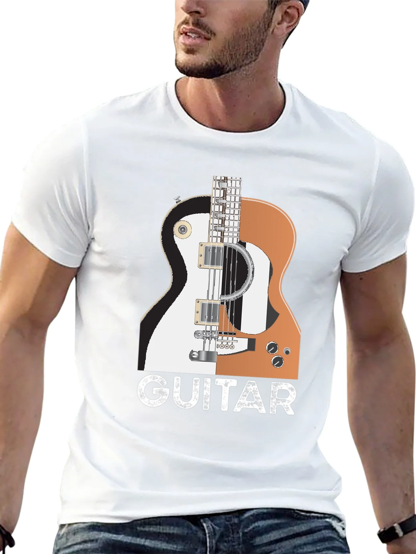 Rebbecca Guitar Graphic T-Shirt - Music Lover Tee