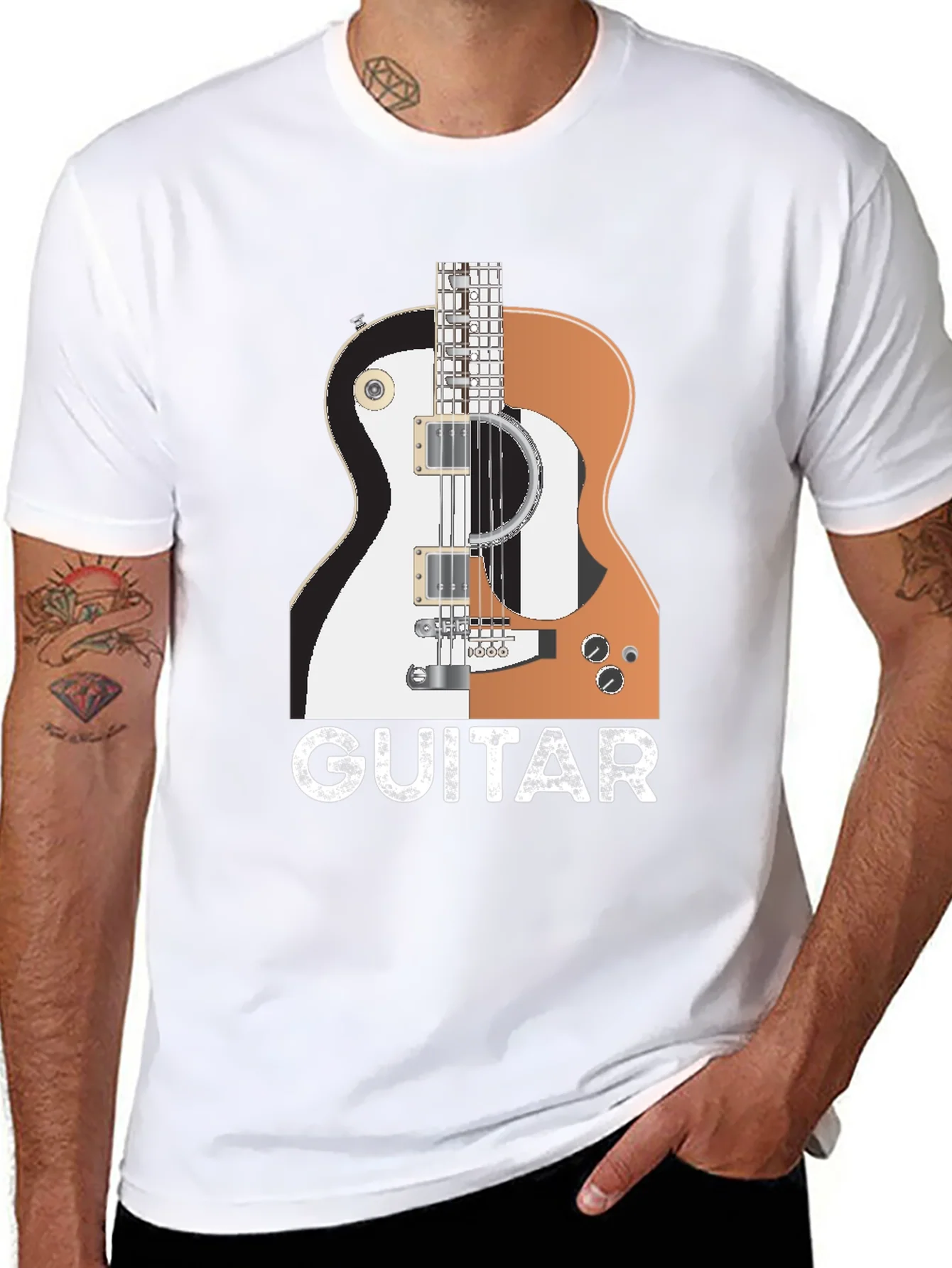 Rebbecca Guitar Graphic T-Shirt - Music Lover Tee