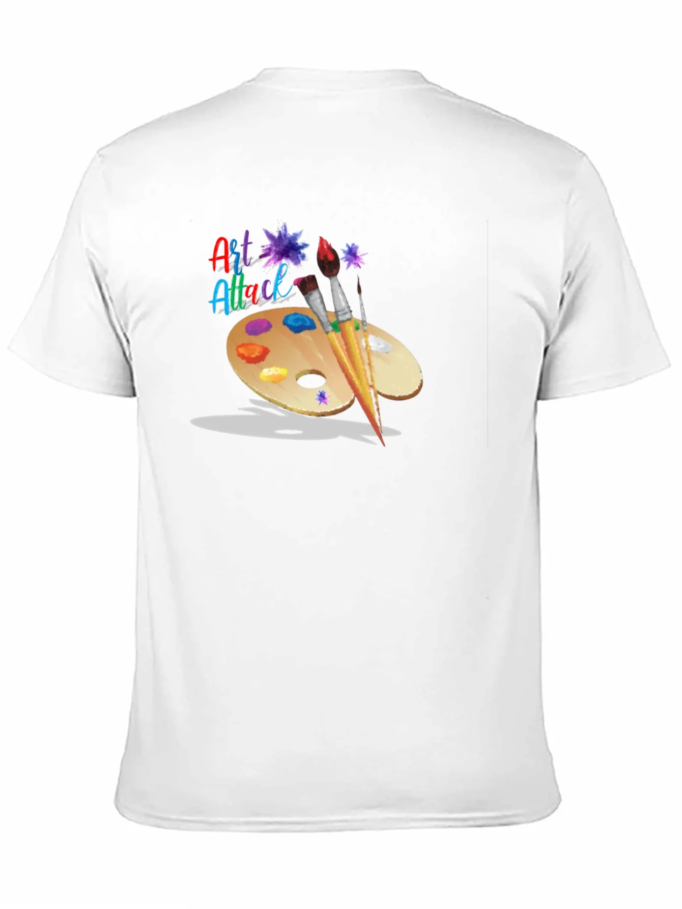 Rebbecca Art Attack T-Shirt: Artistic Palette Design