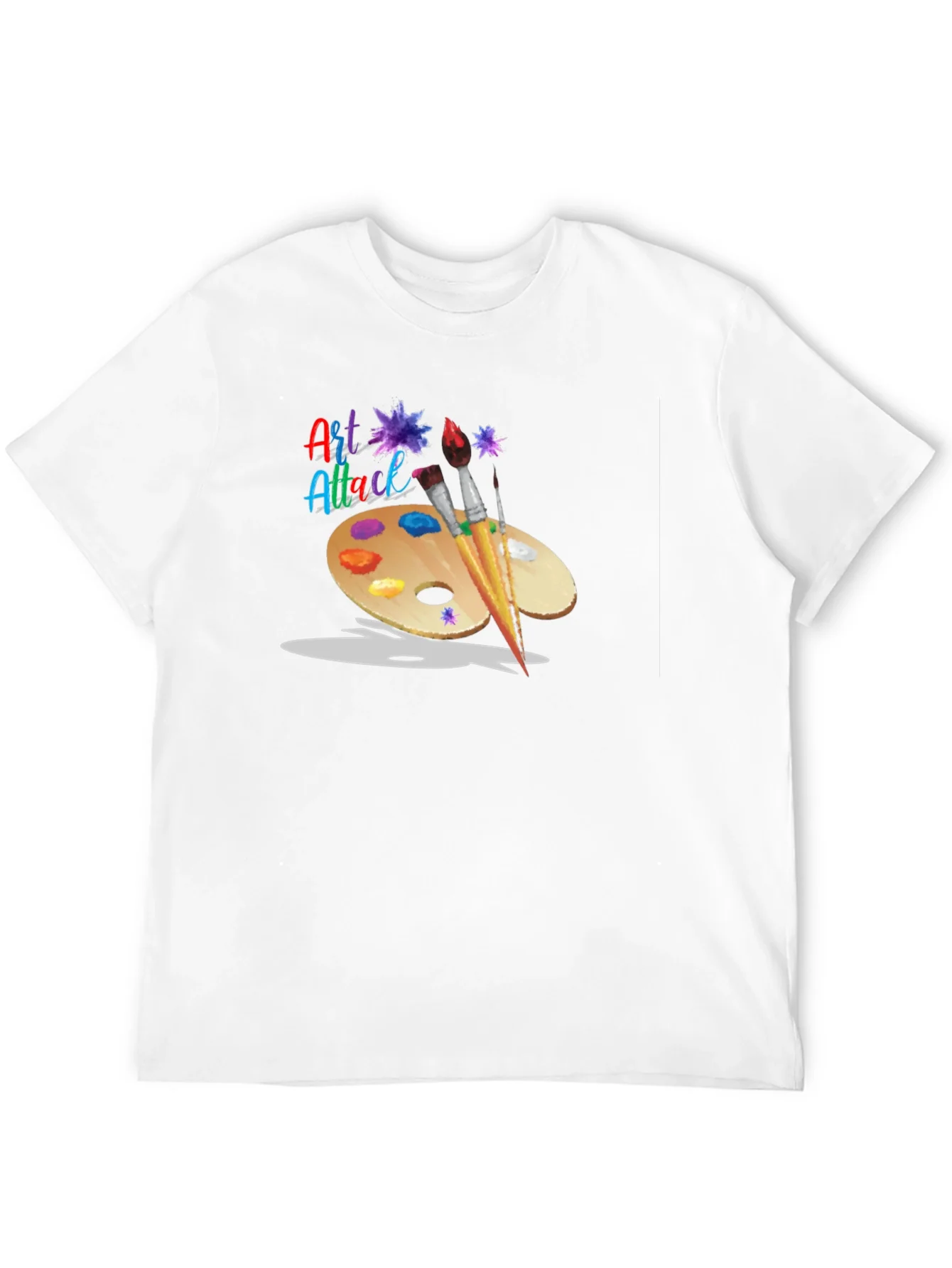 Rebbecca Art Attack T-Shirt: Artistic Palette Design