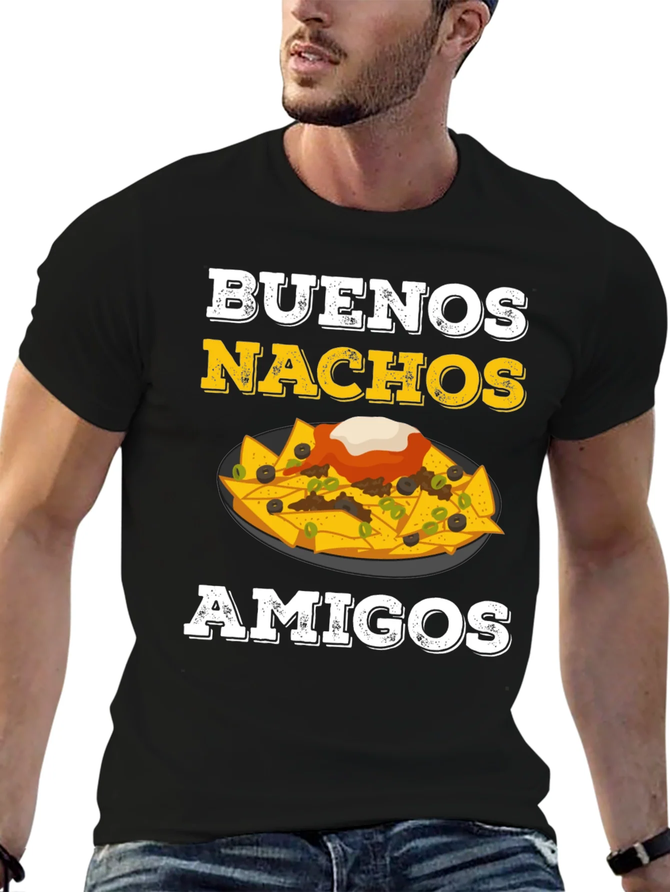 Rebbecca Buenos Nachos Amigos T-Shirt - Funny Foodie Tee
