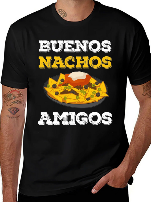 Rebbecca Buenos Nachos Amigos T-Shirt - Funny Foodie Tee