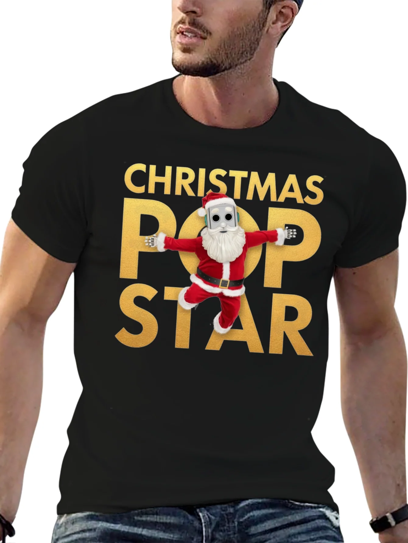 Camiseta Navide?a Pop Star