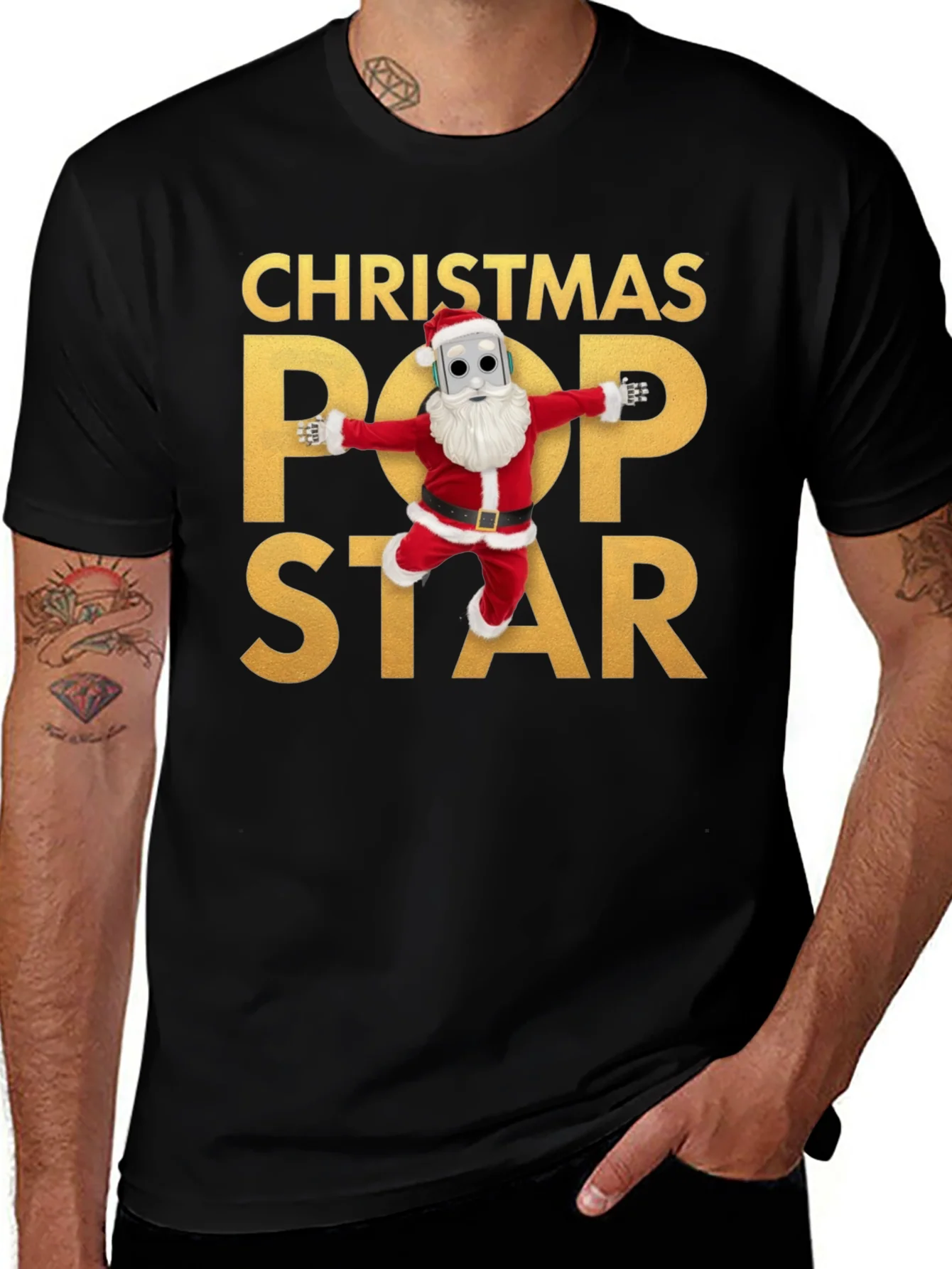 Camiseta Navide?a Pop Star