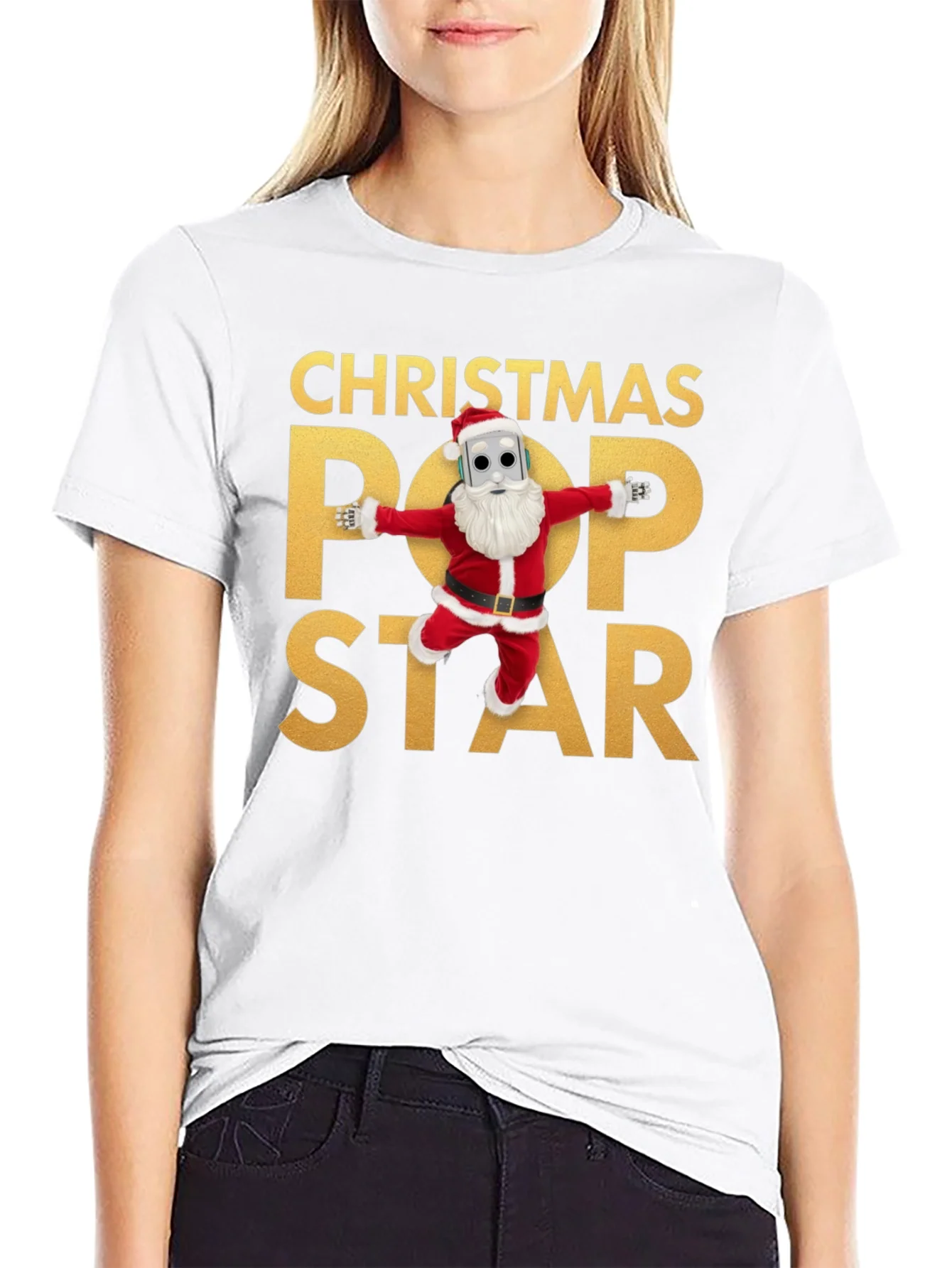 Camiseta Navide?a Pop Star