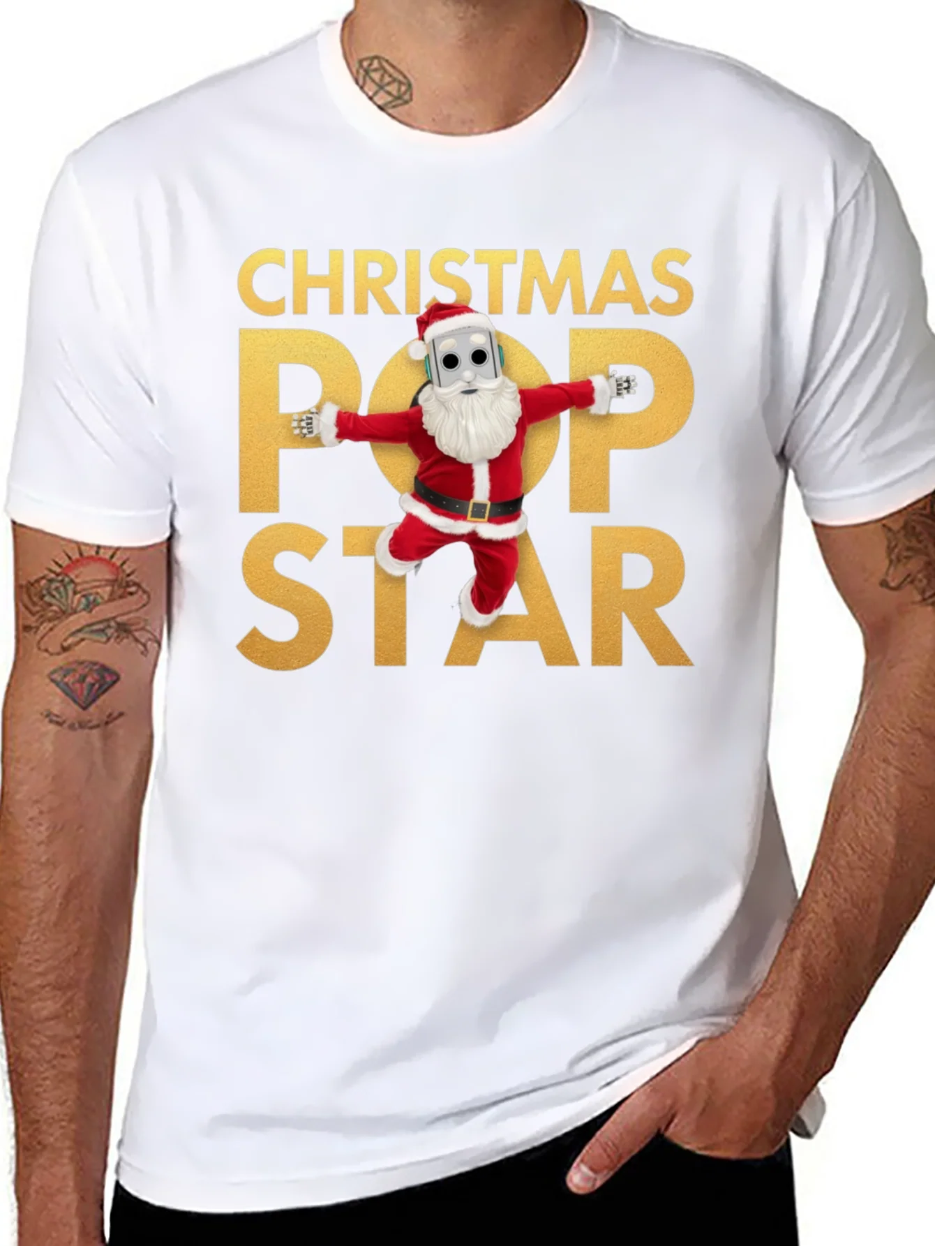 Camiseta Navide?a Pop Star