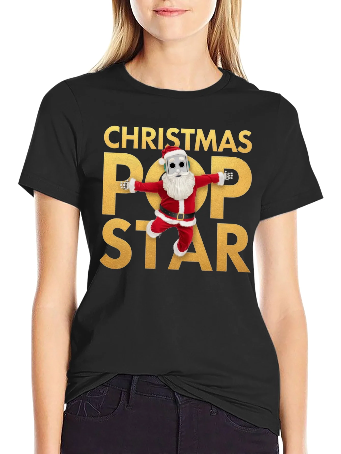 Camiseta Navide?a Pop Star