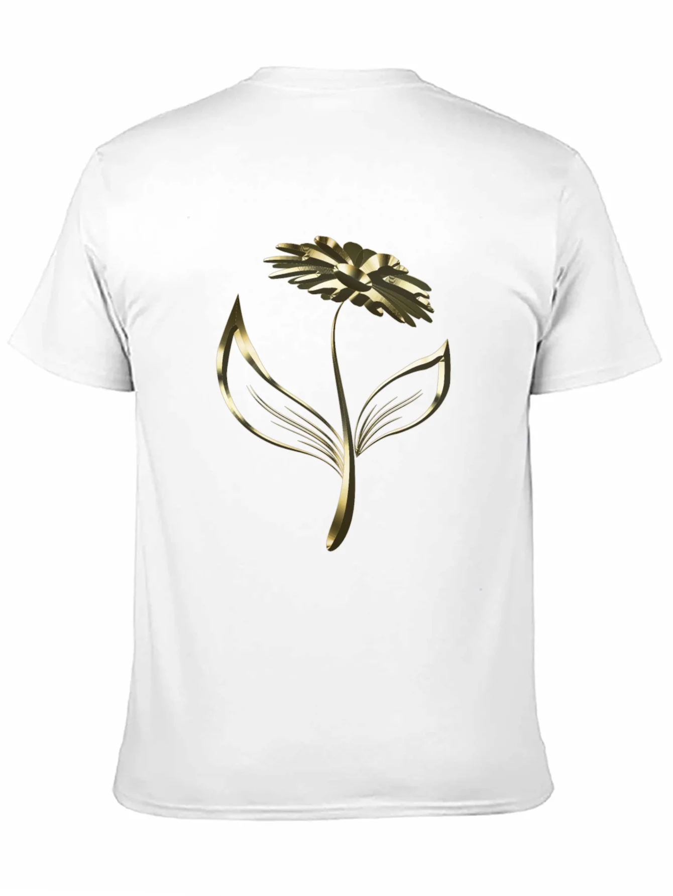 Rebbecca Elegant Golden Flower Graphic Tee
