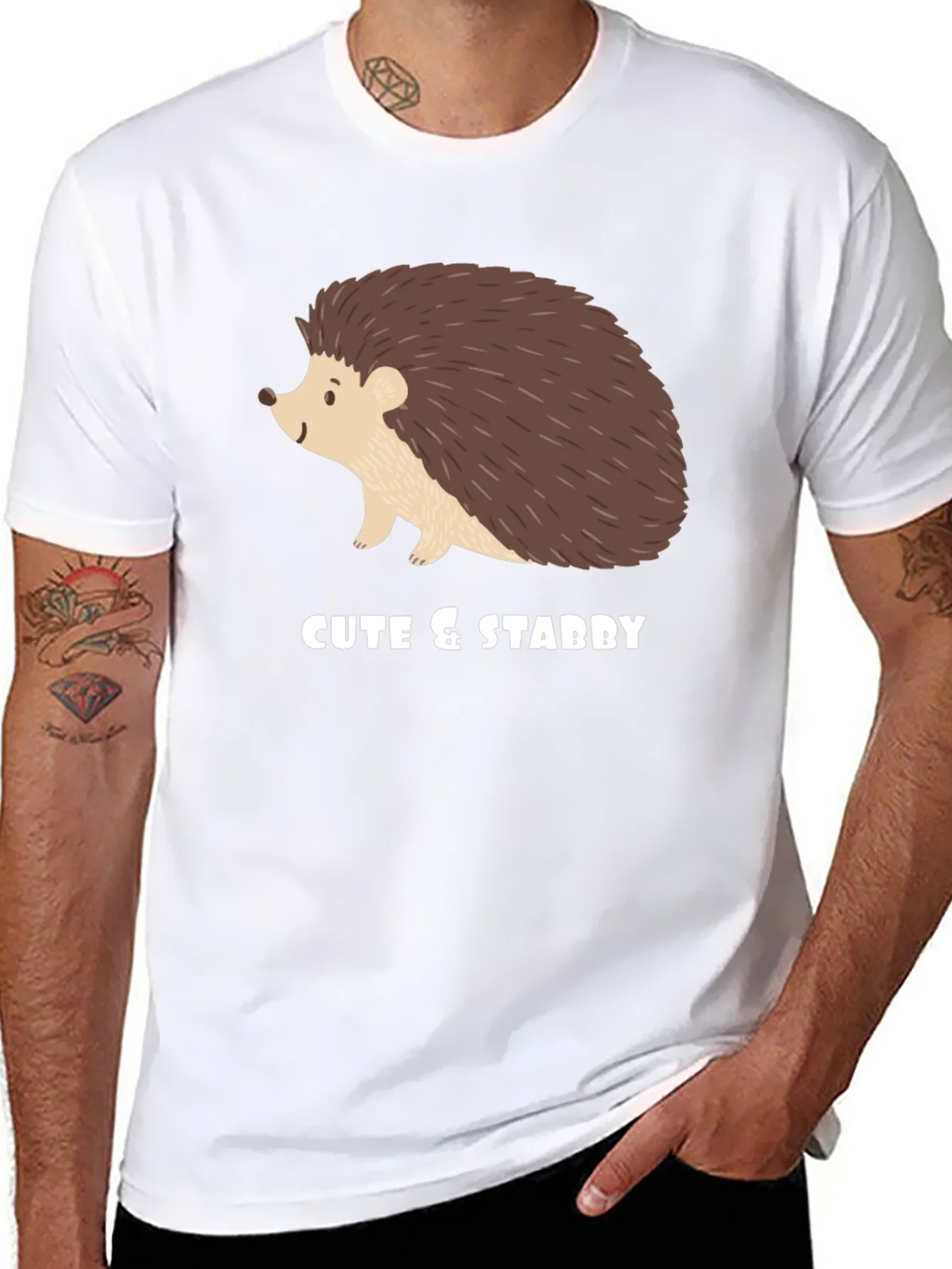 Rebbecca Cute & Stabby Hedgehog Graphic Tee