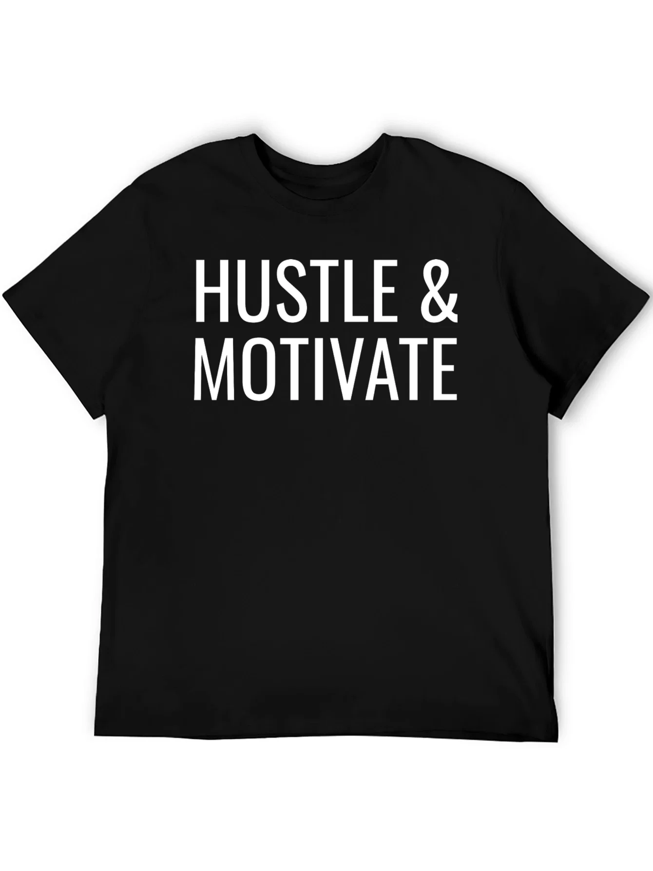 Rebbecca Hustle & Motivate Black Graphic T-Shirt