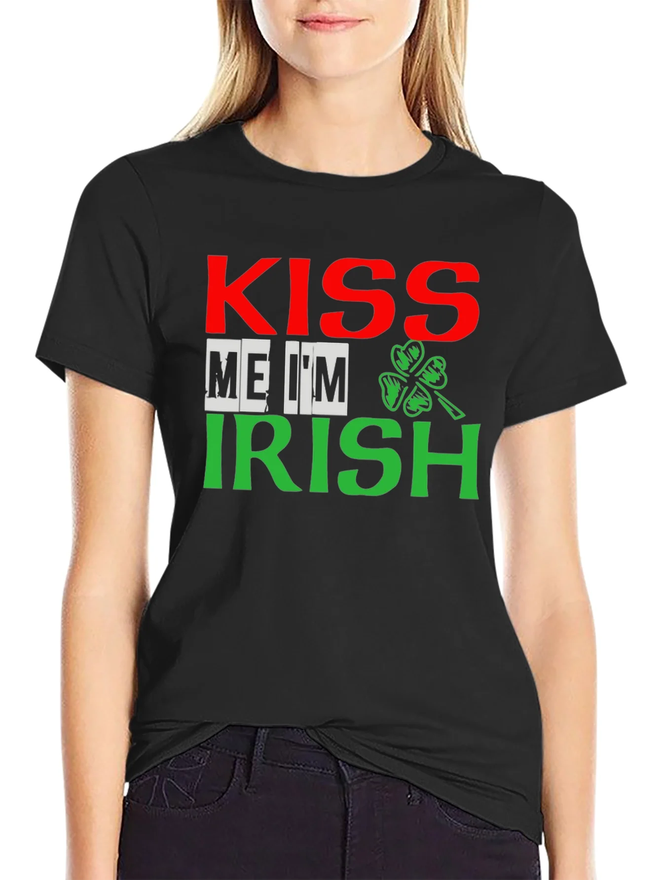 Camiseta Negra B¨¦same Soy Irland¨¦s