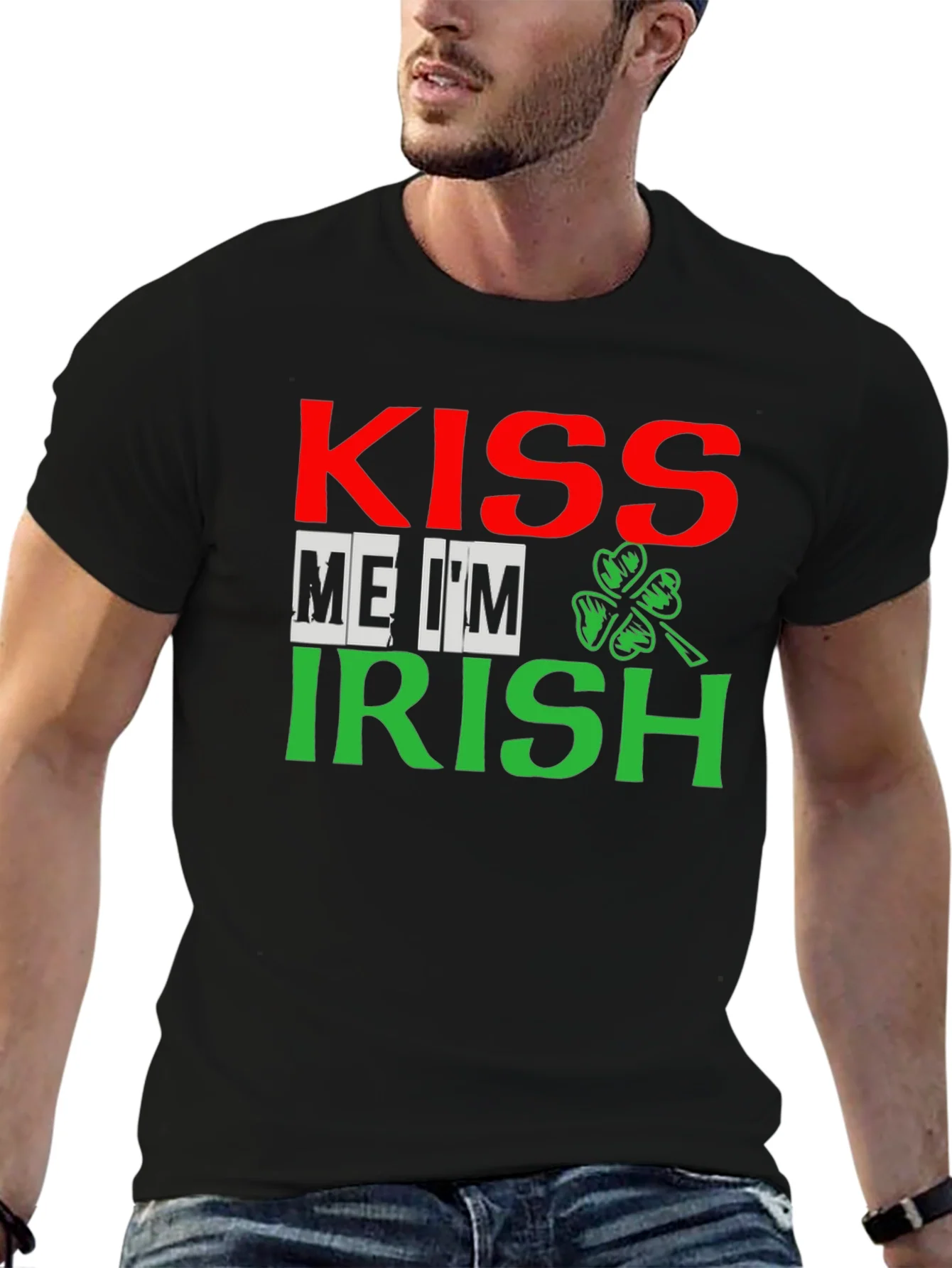Camiseta Negra B¨¦same Soy Irland¨¦s