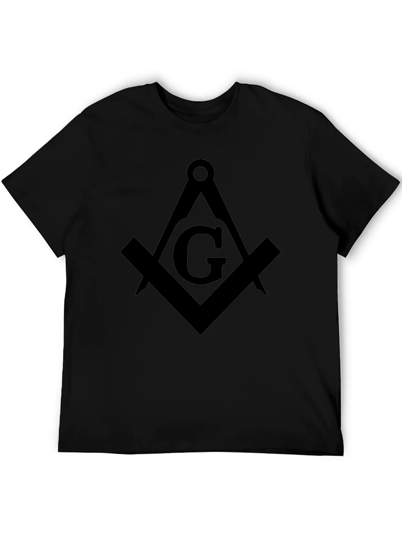 Rebbecca Masonic Square & Compasses Black T-Shirt