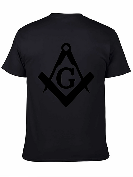 Rebbecca Masonic Square & Compasses Black T-Shirt