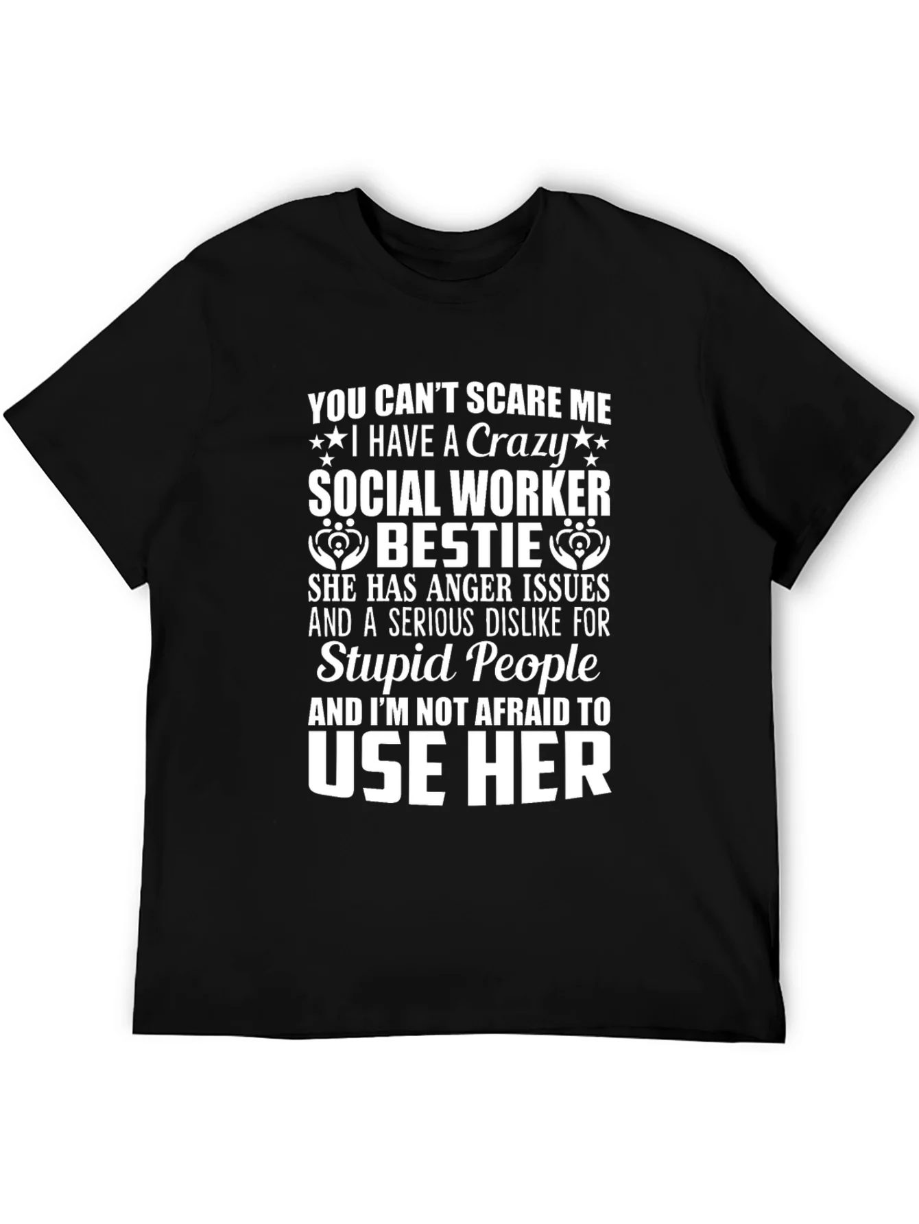Camiseta con Dise?o Trabajador Social Loco Bestie