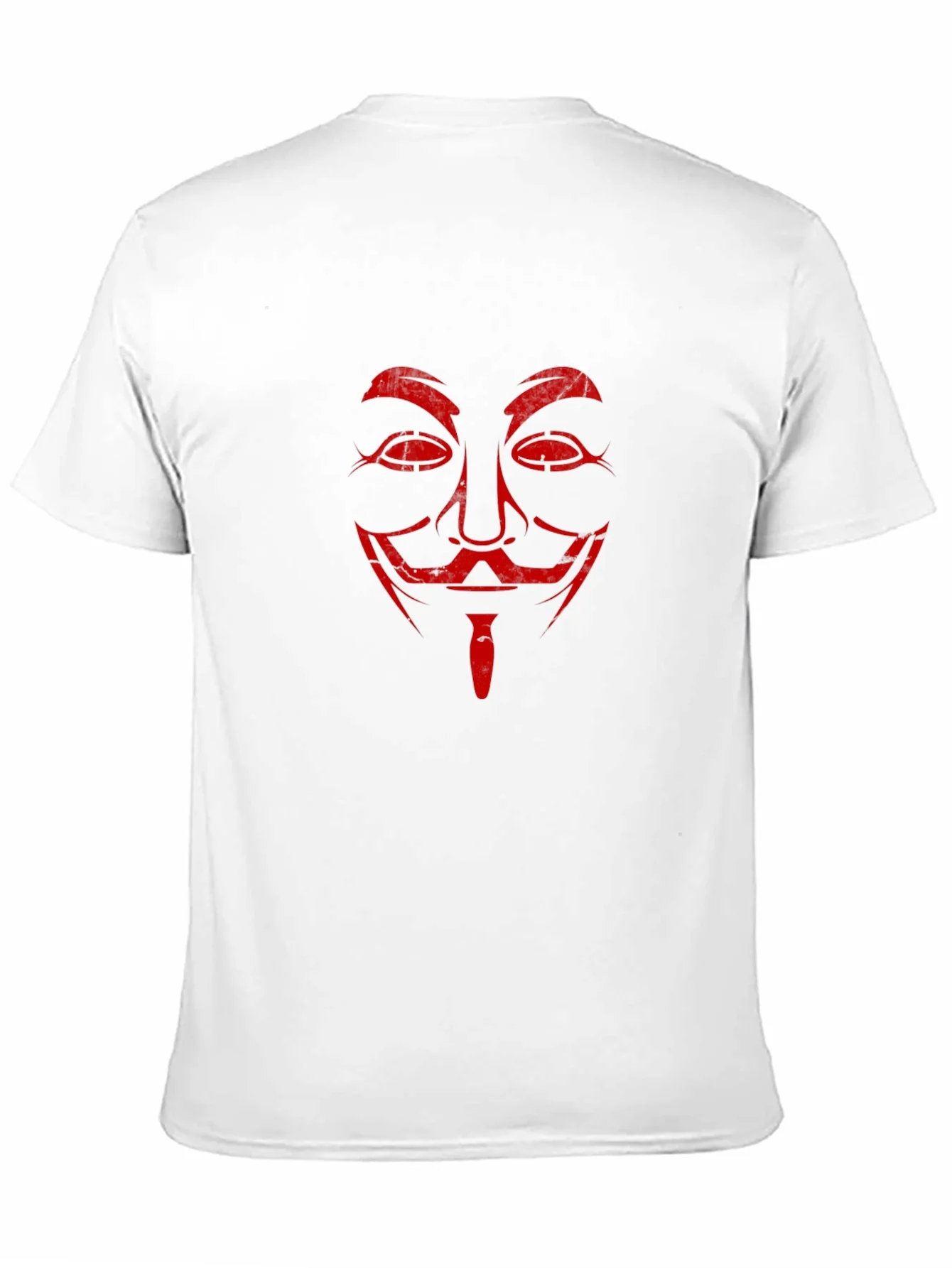 Camiseta Negra con M¨¢scara Roja V de Vendetta