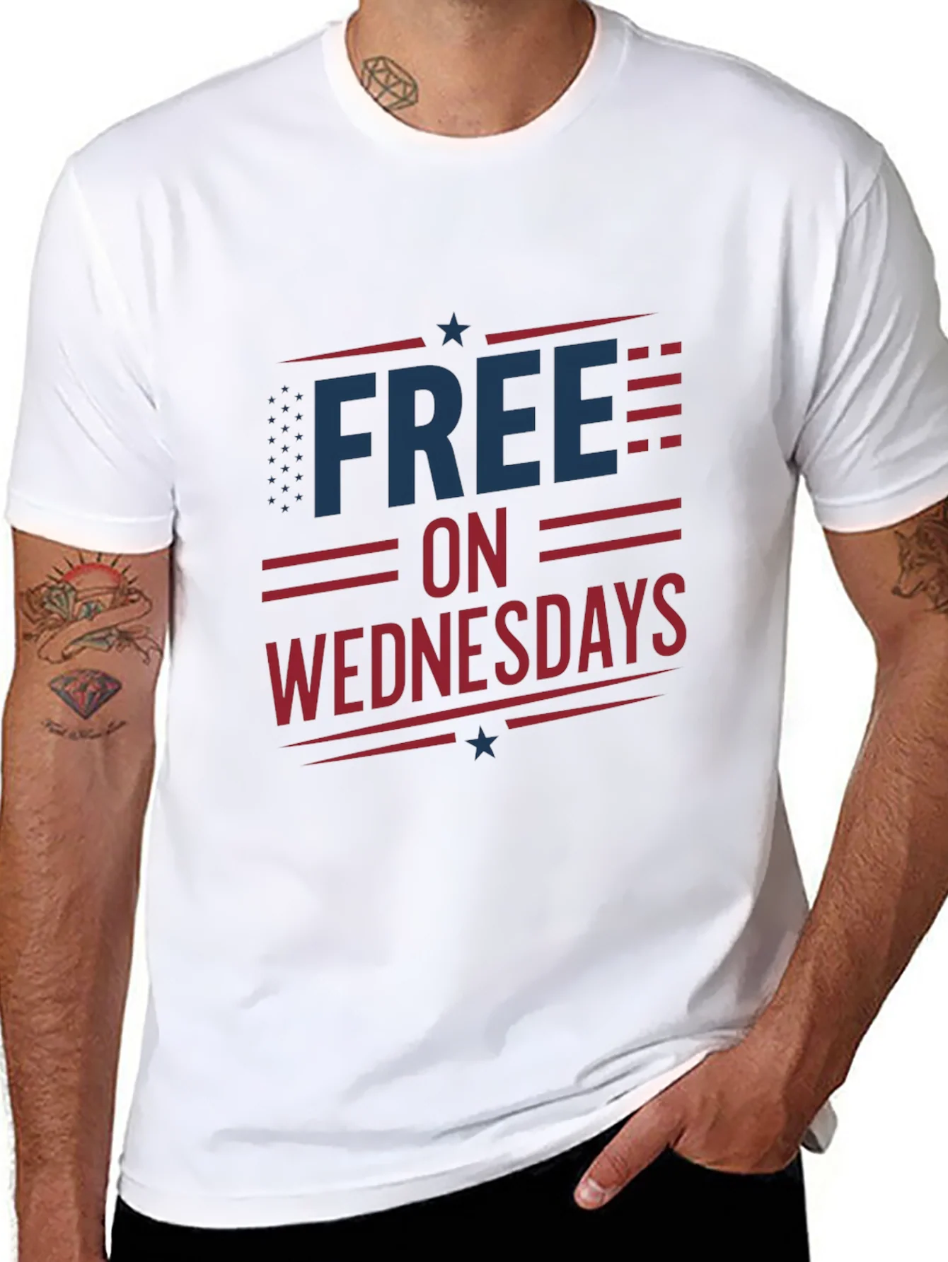 Camiseta Negra Free on Wednesdays