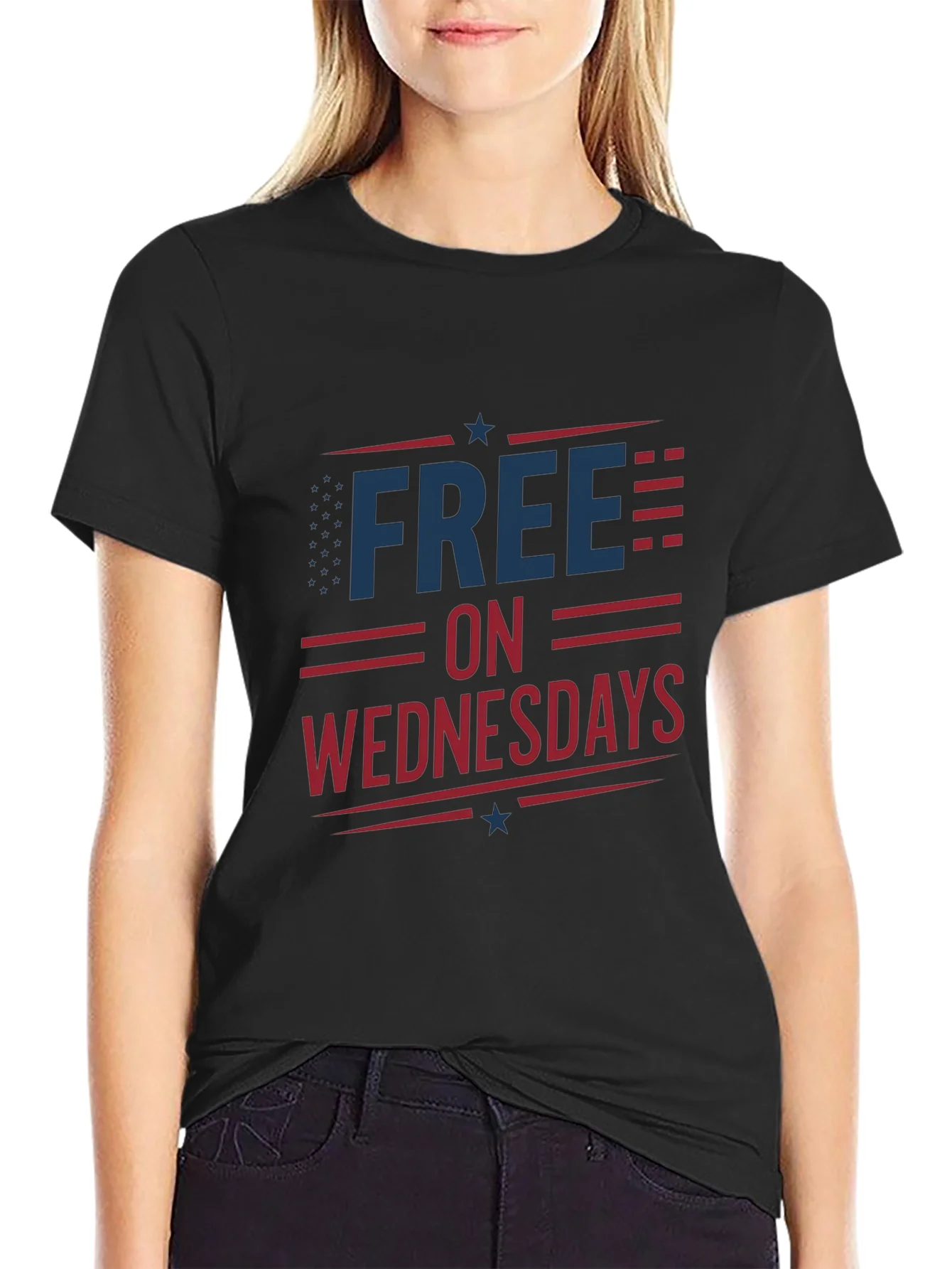 Camiseta Negra Free on Wednesdays