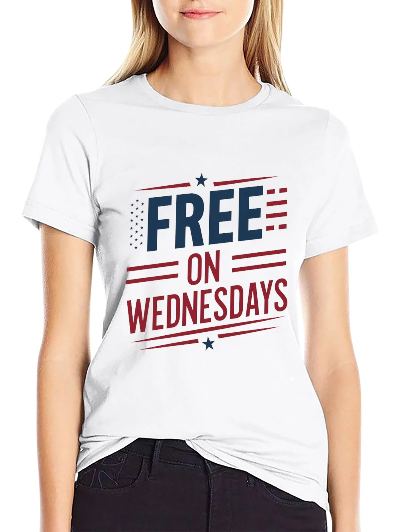 Camiseta Negra Free on Wednesdays