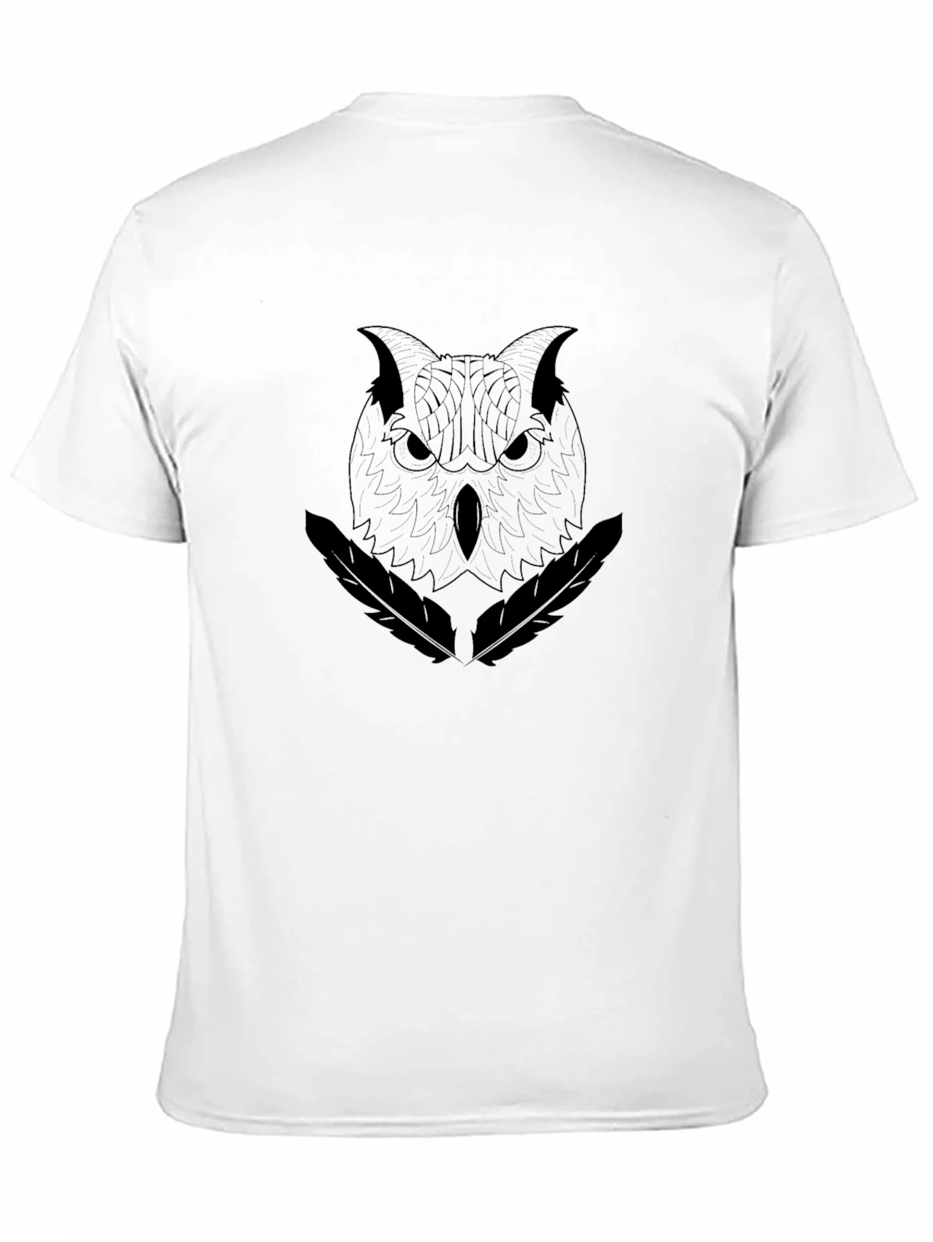 Rebbecca Mens Black Owl Graphic T-Shirt