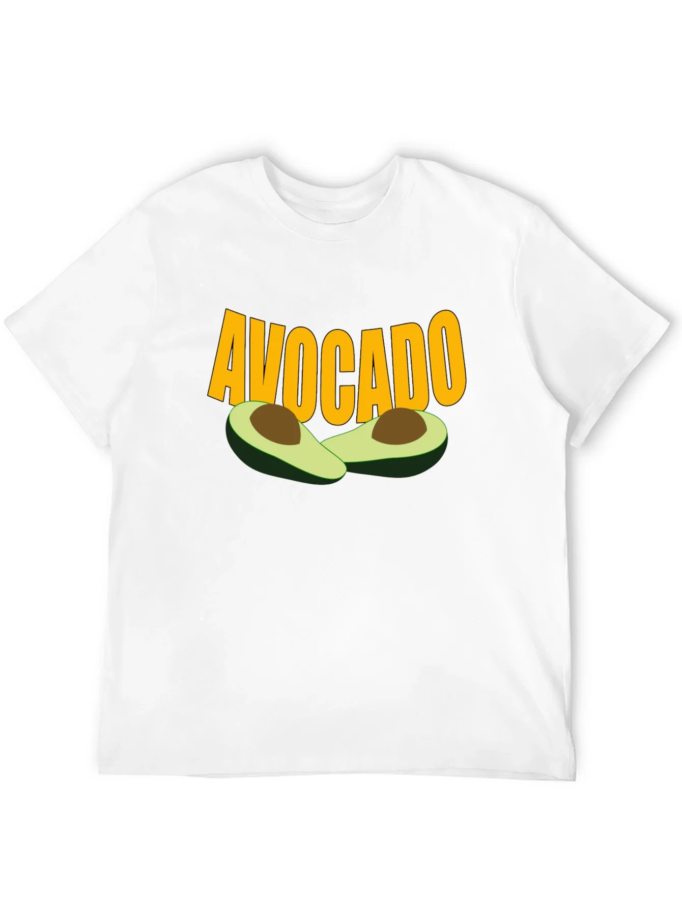 Rebbecca Avocado Graphic Tee - Black Cotton T-Shirt