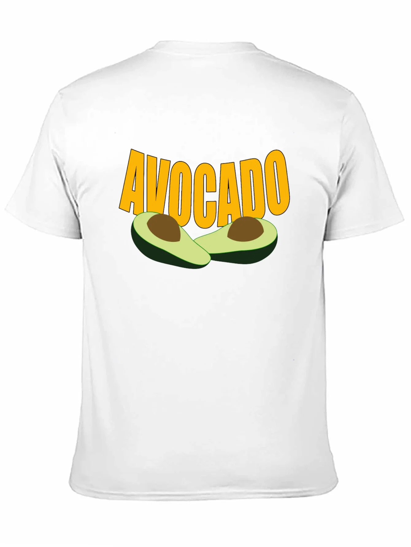 Rebbecca Avocado Graphic Tee - Black Cotton T-Shirt